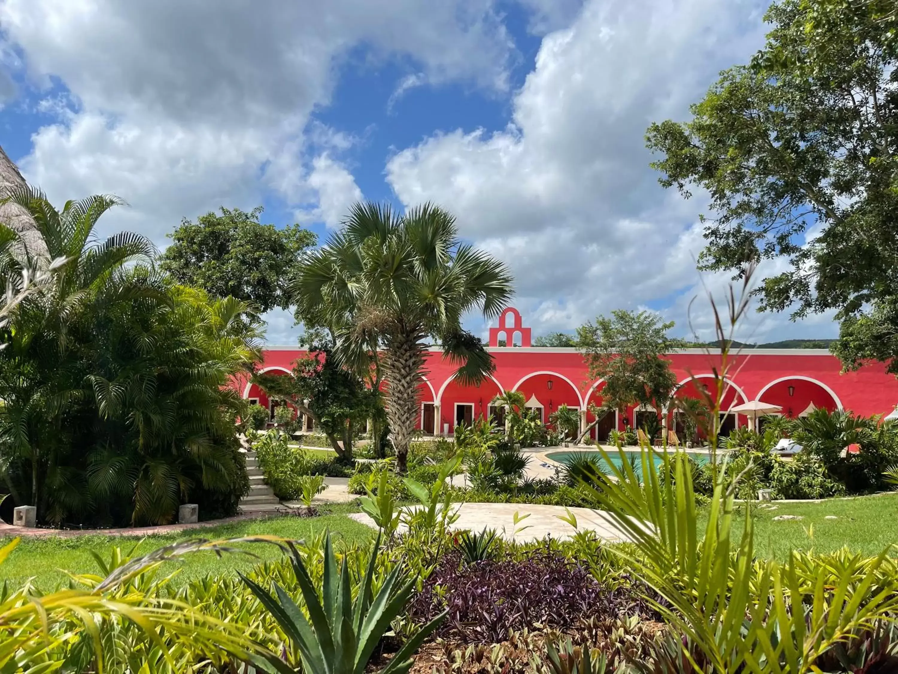 Garden in Hacienda María Elena Yucatán