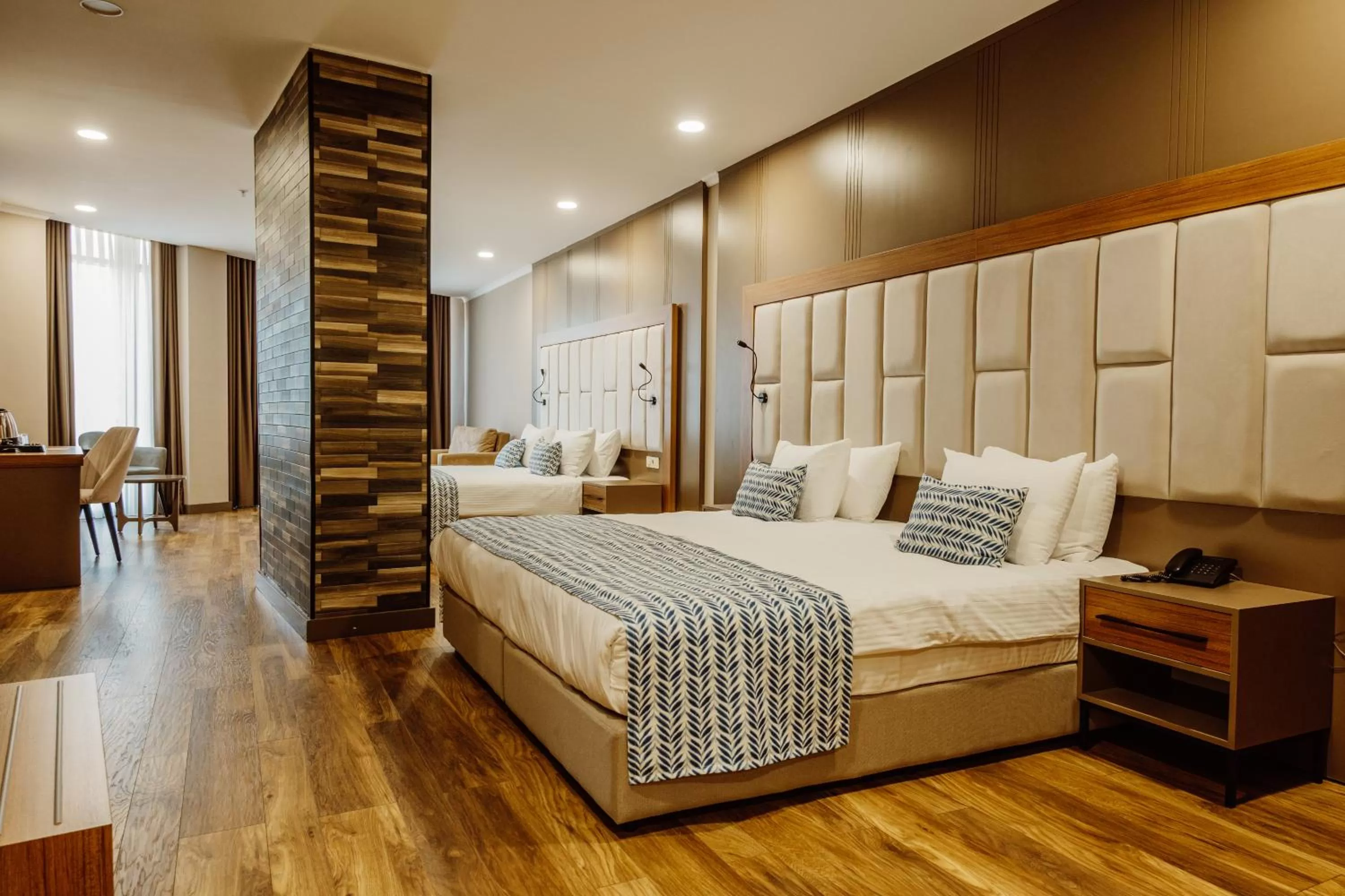 Bed in King Solomon Batumi Hotel