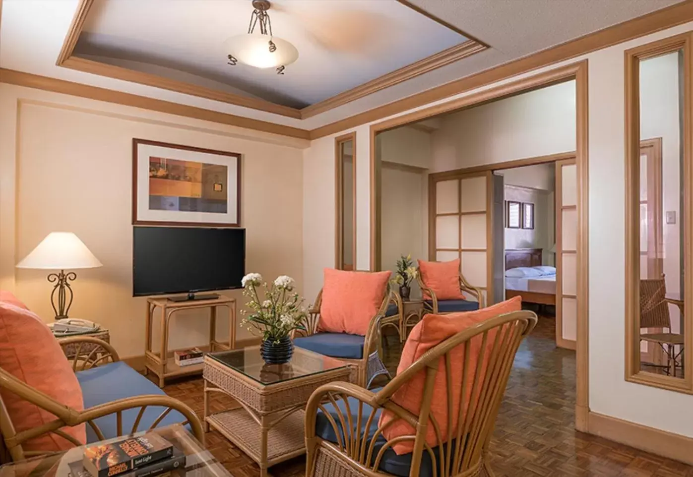 Seating Area in Tropicana Suites