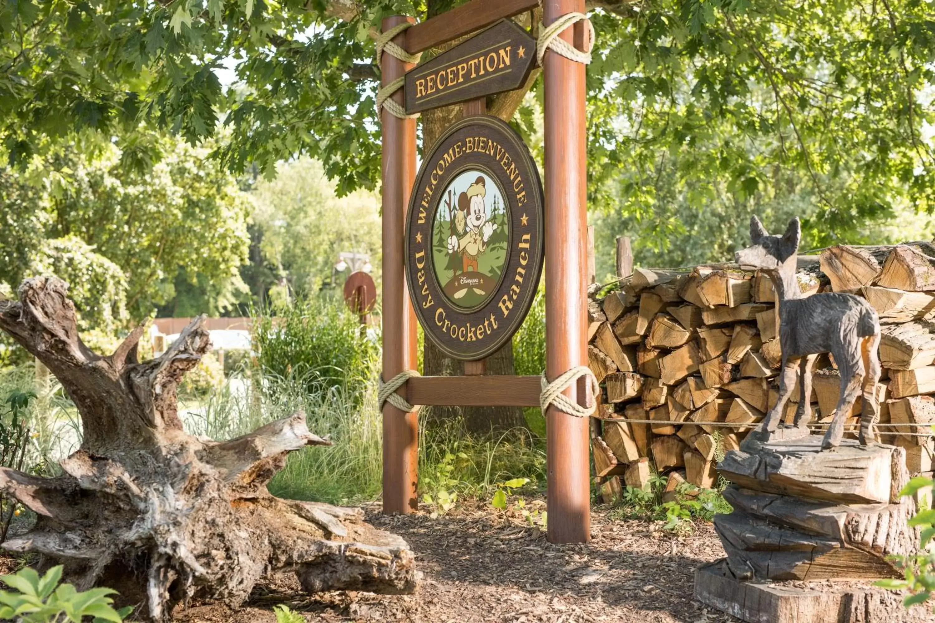 Facade/entrance in Disney Davy Crockett Ranch