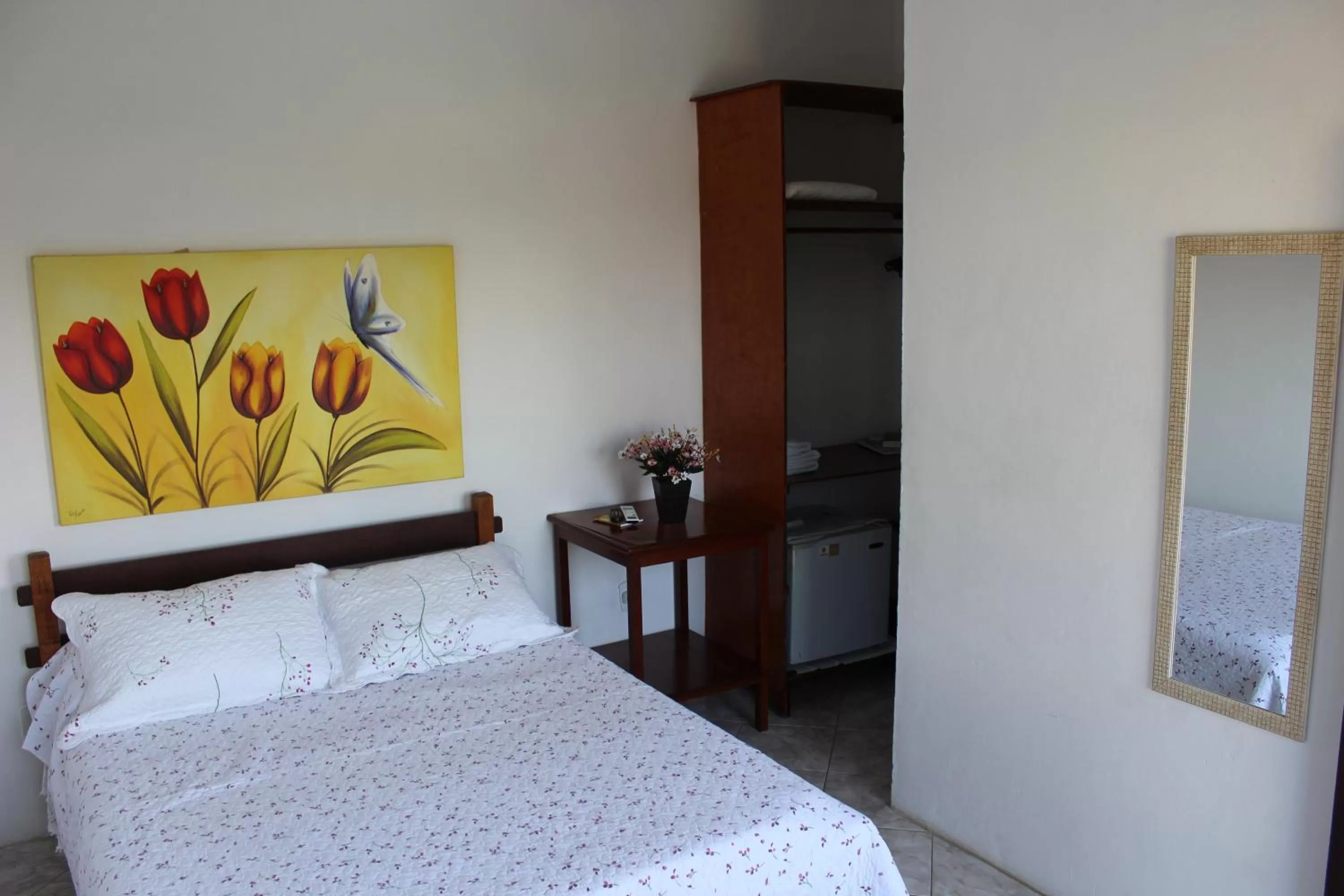 Bed in Pousada Recanto Das Emerências