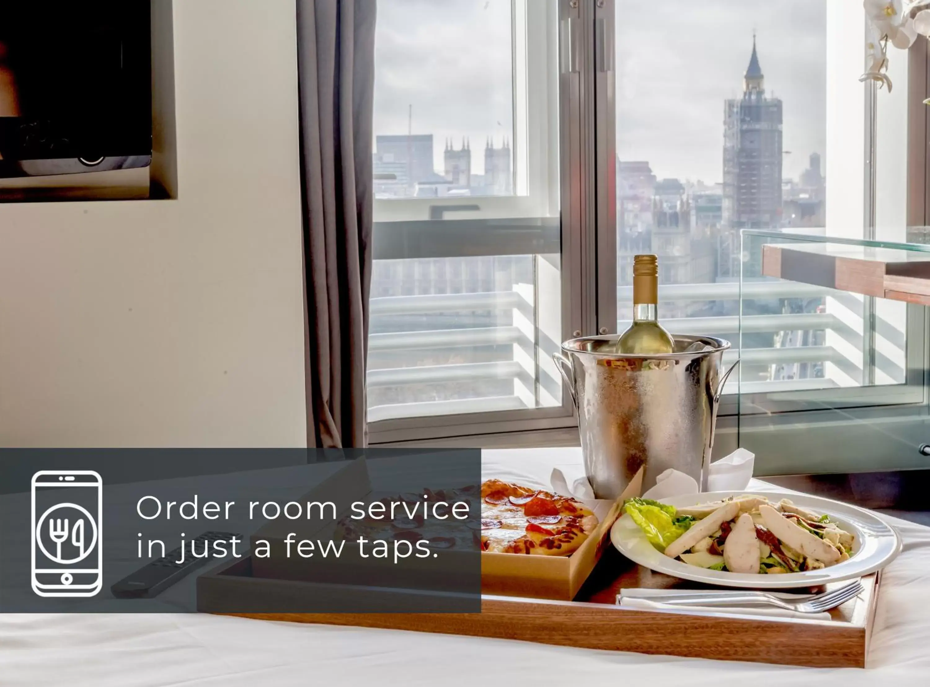 room service in Park Plaza Westminster Bridge London