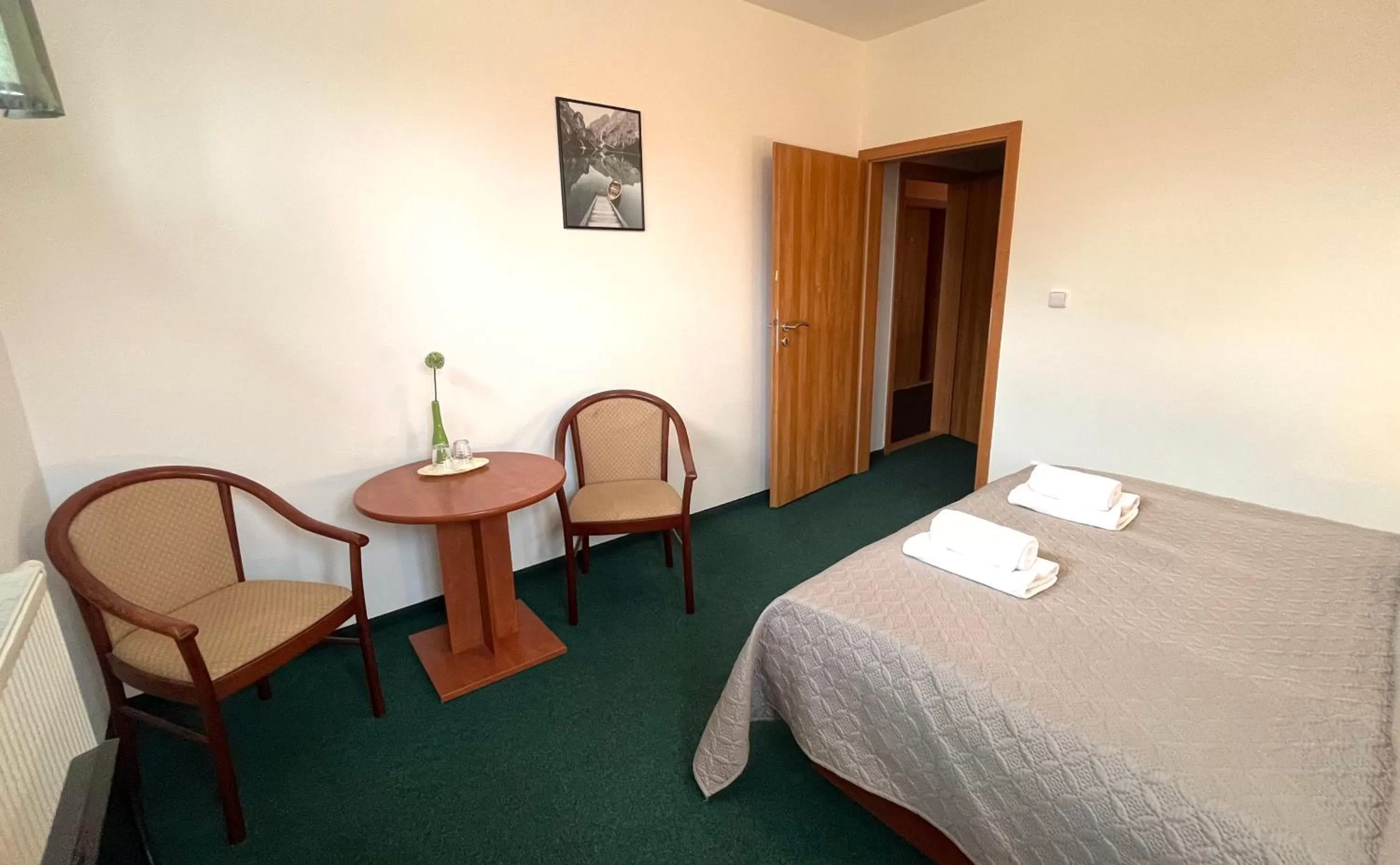 Bed in Hotel Karolina