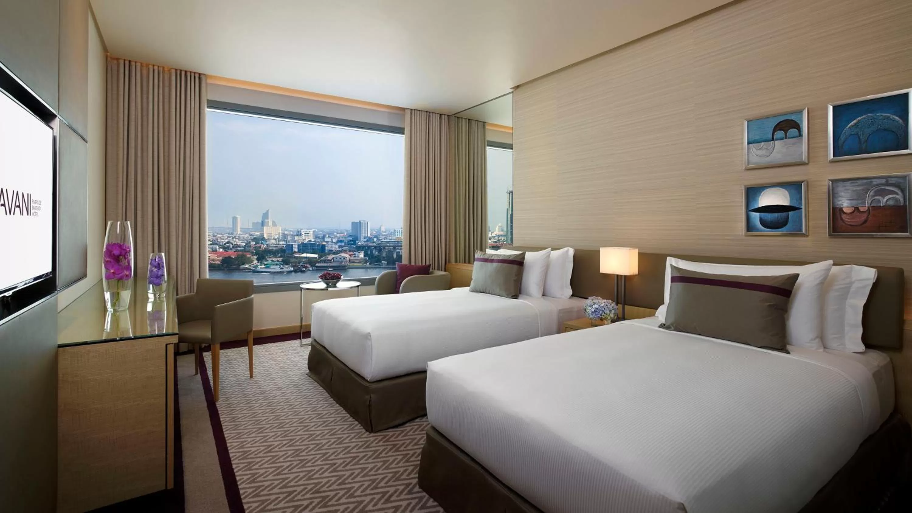 Photo of the whole room, Bed in Avani Plus Riverside Bangkok Hotel