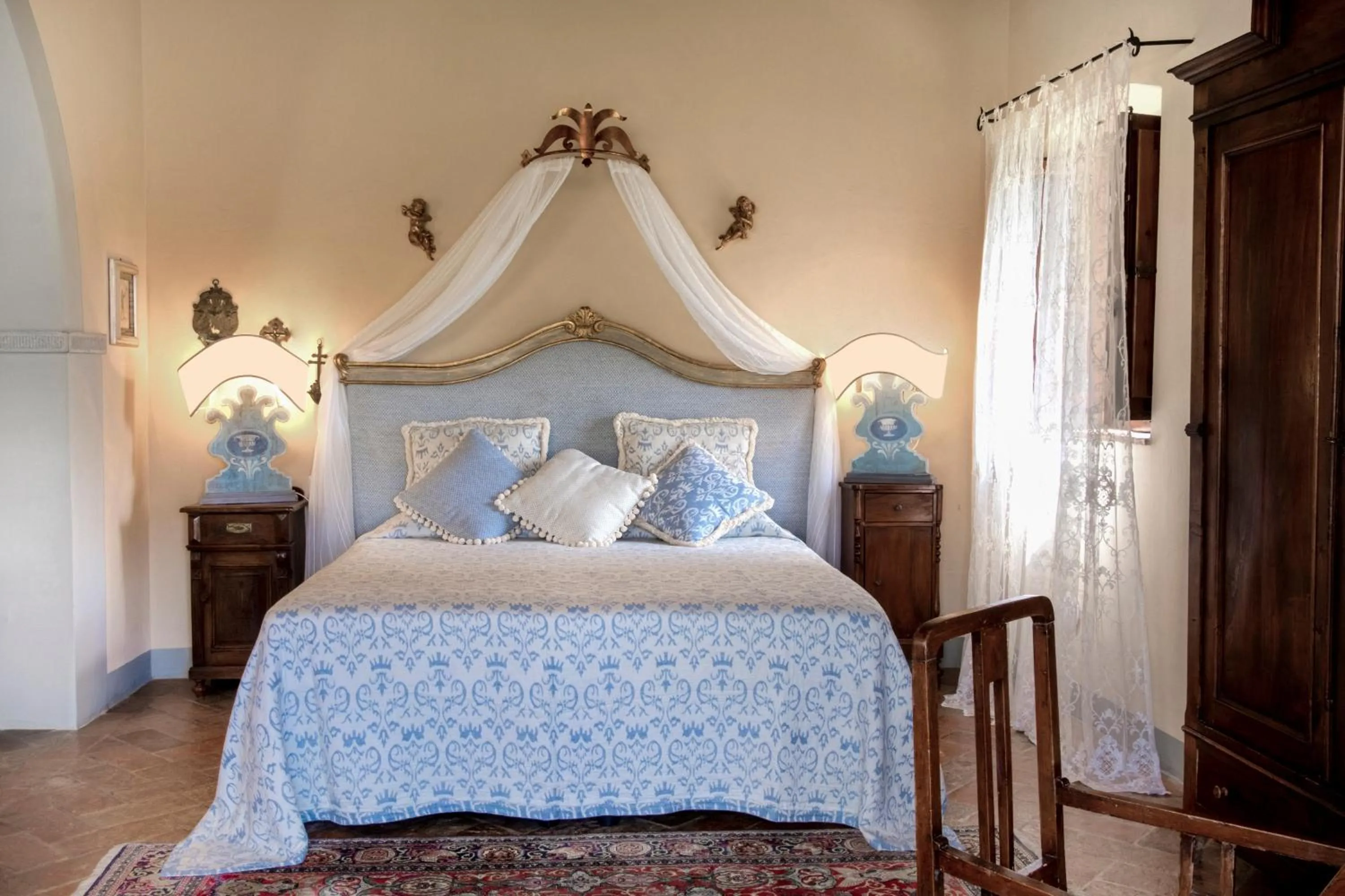 Bedroom, Bed in Il Falconiere Relais & Spa