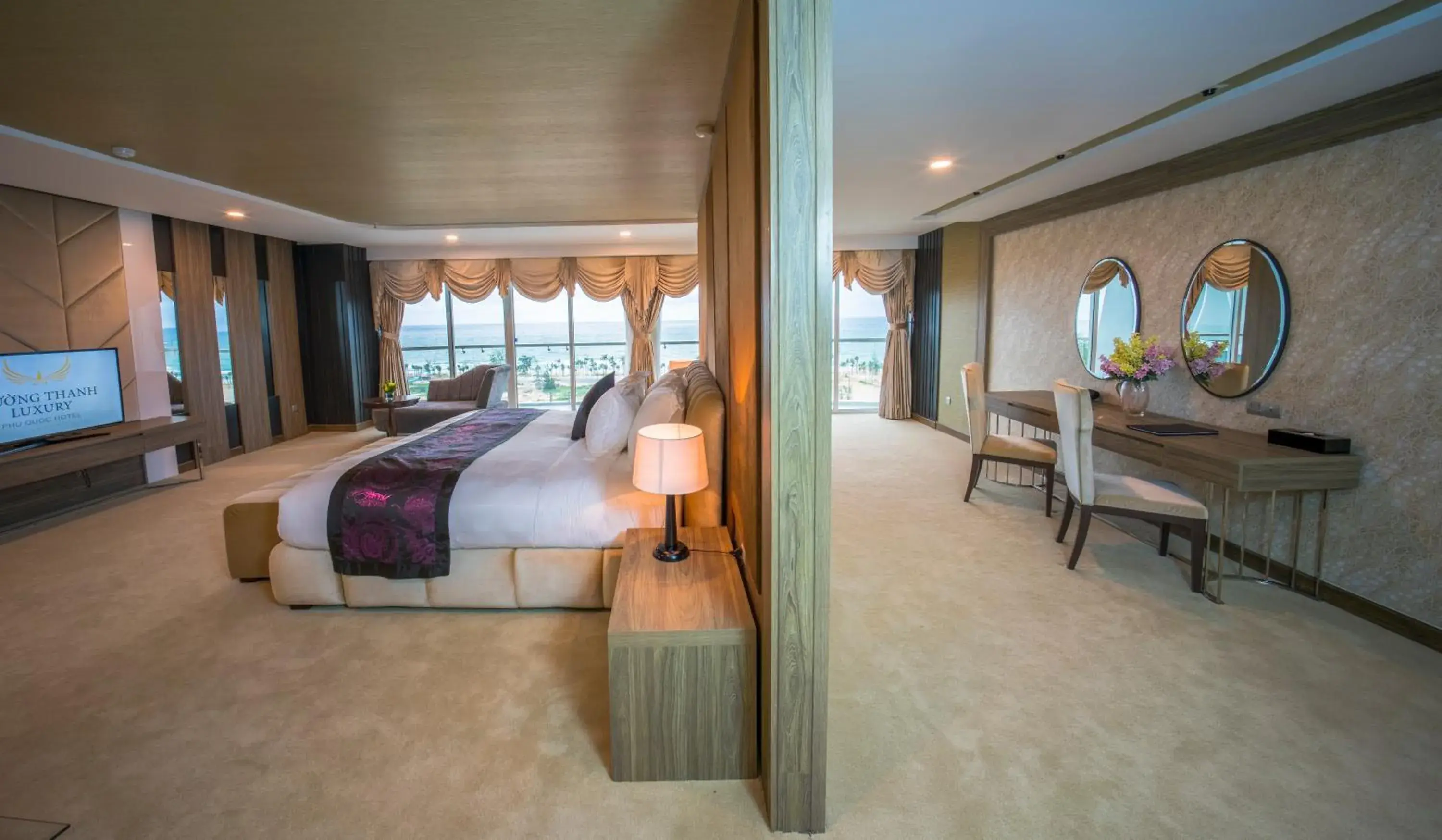 bunk bed in Muong Thanh Luxury Phu Quoc Hotel