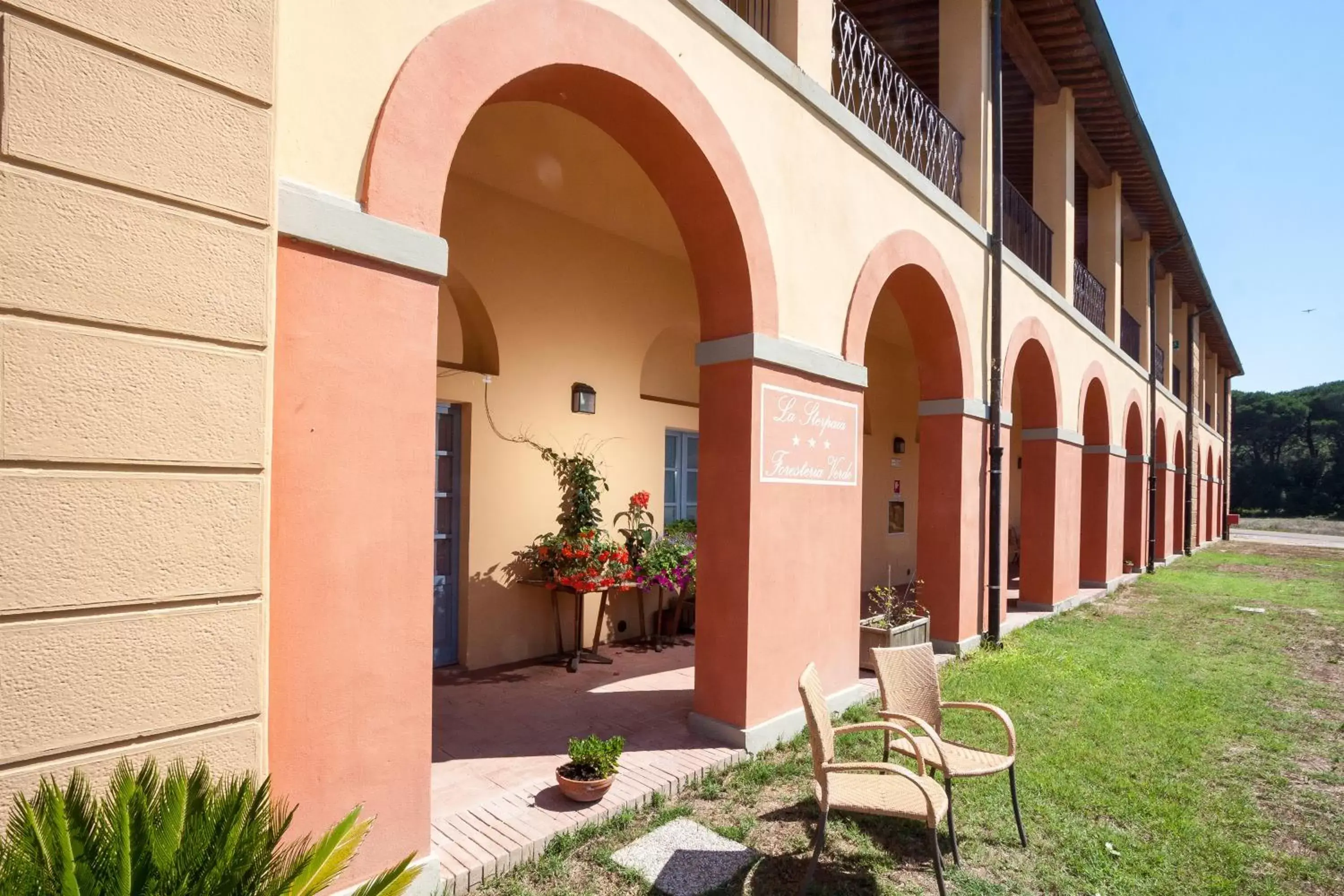 Patio, Property Building in Casale La Sterpaia