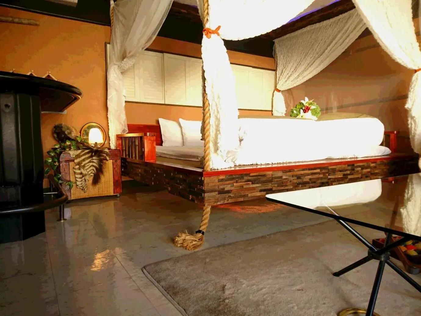 Bed in Yadoya Lodge