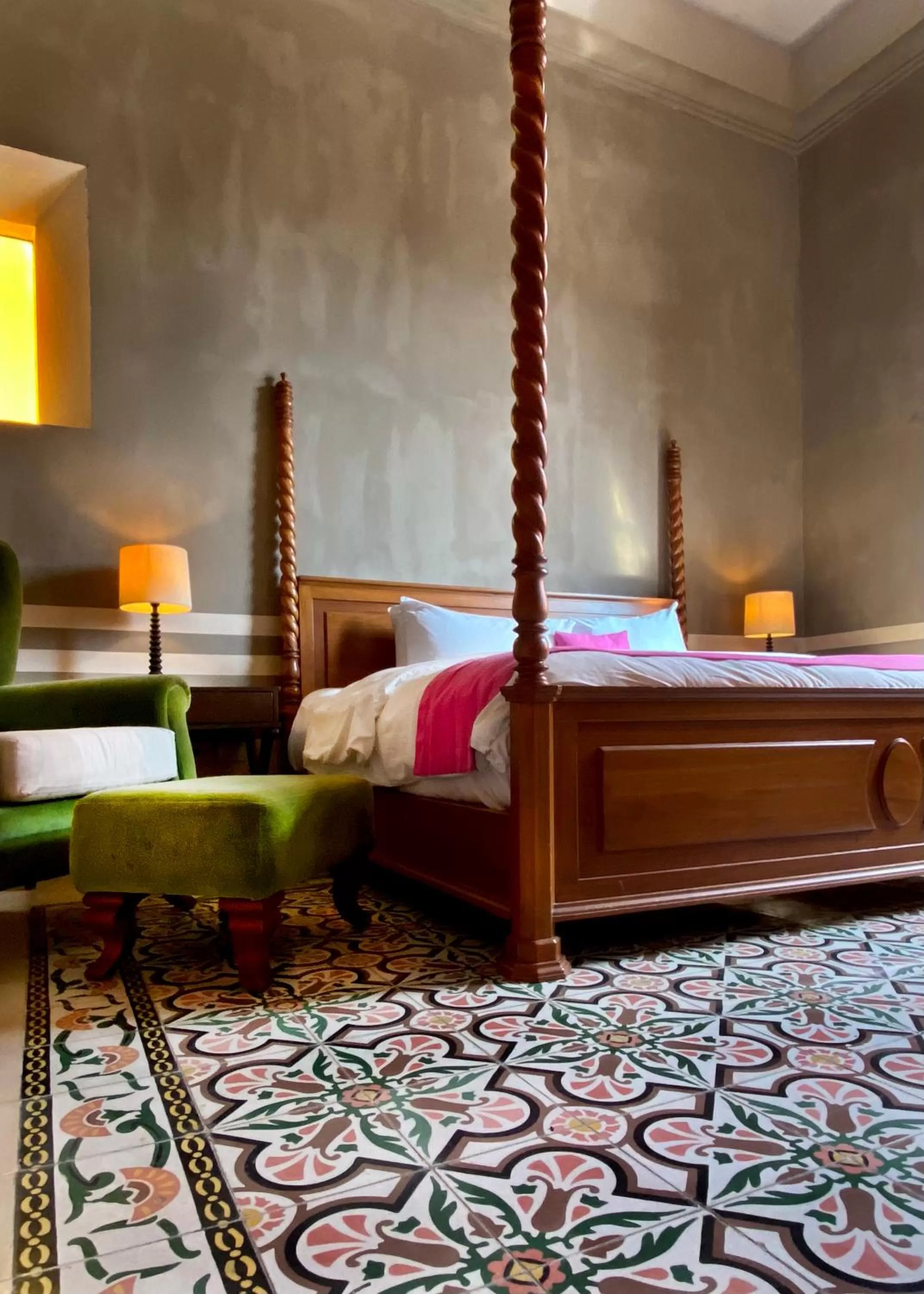 Bed in Rosas & Xocolate Boutique Hotel and Spa Merida, a Member of Design Hotels