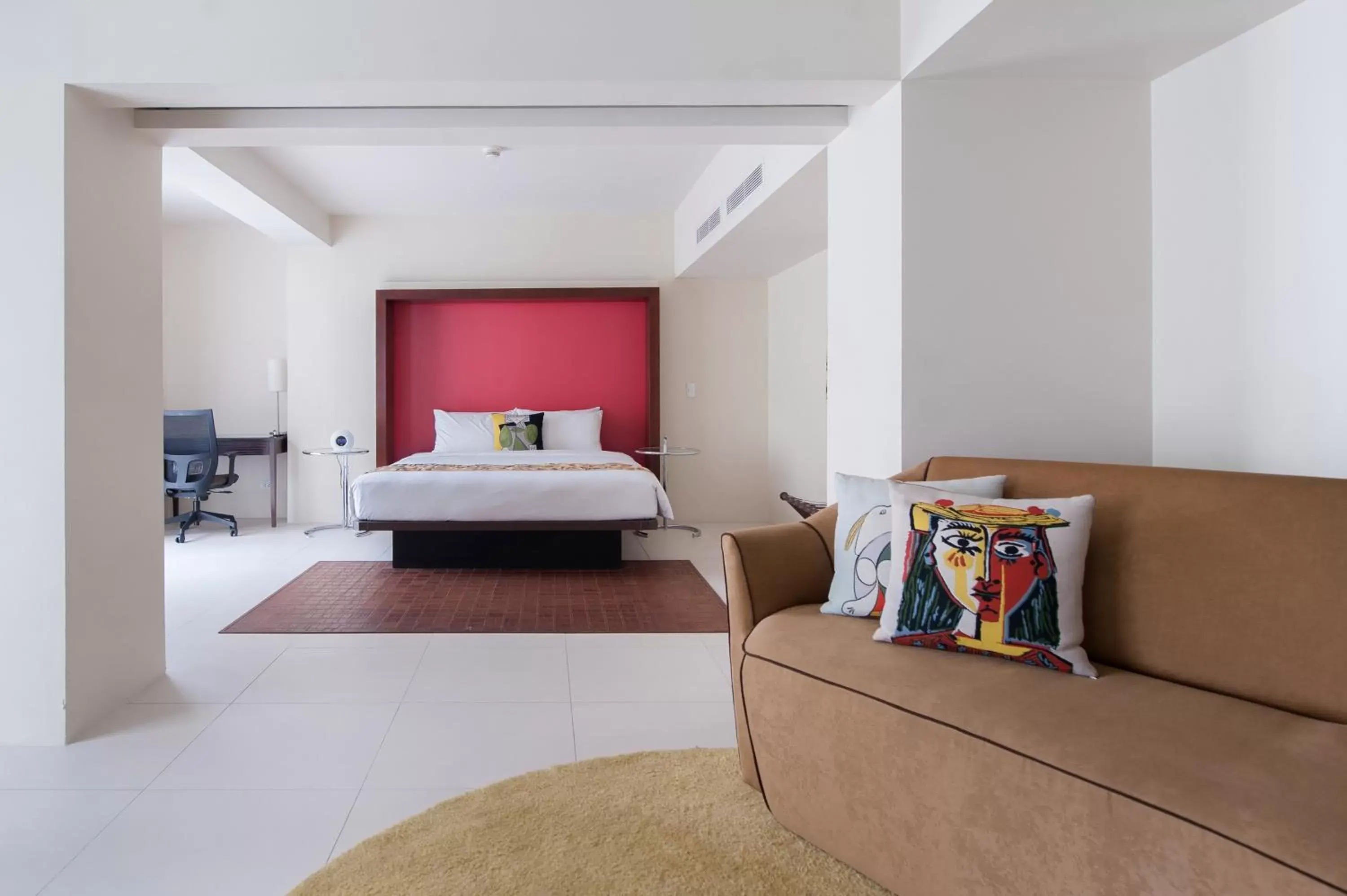 Living room, Bed in The Picasso Boutique Serviced Residences Managed by HII