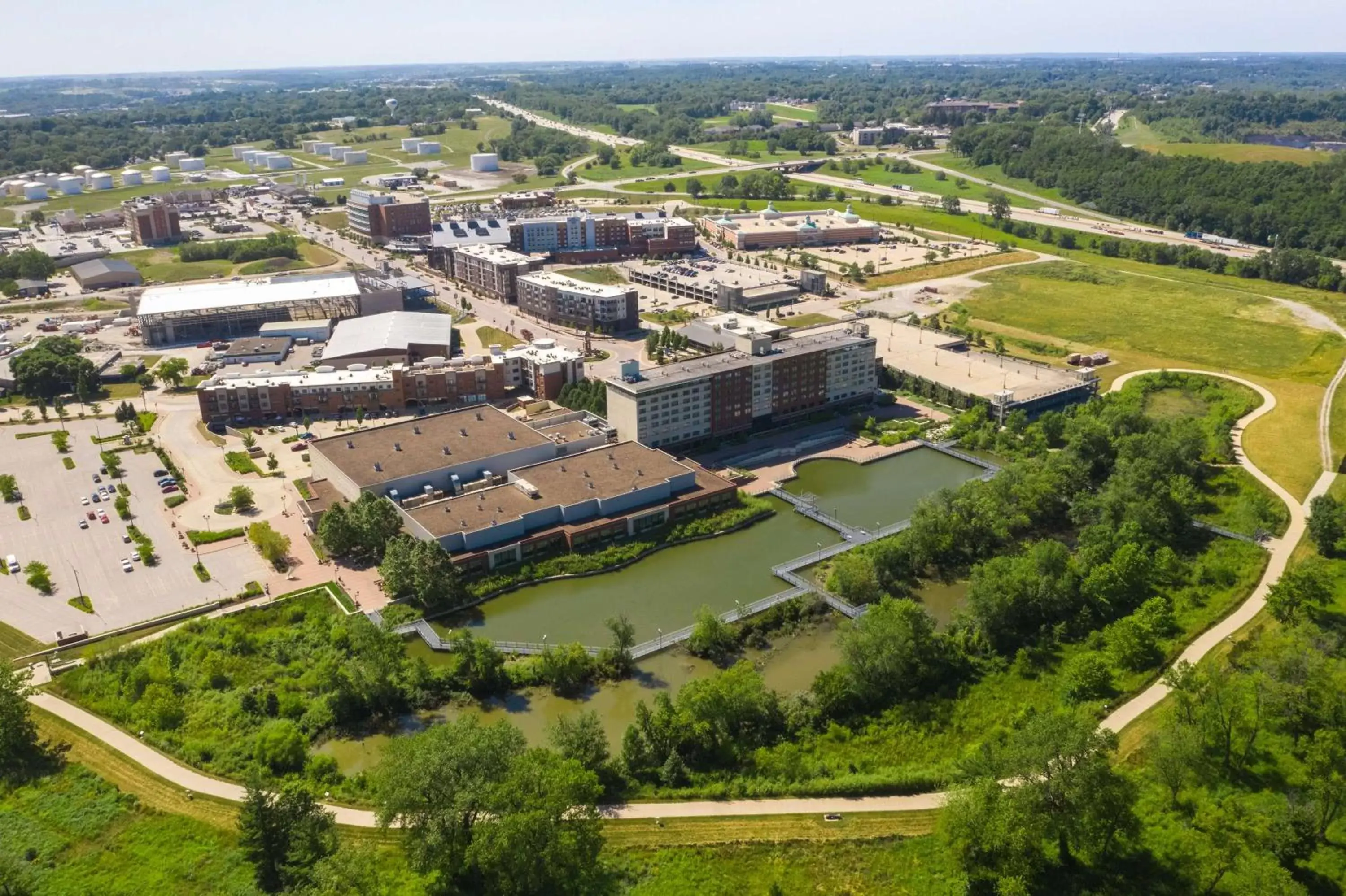 Property building, Bird's-eye View in Hyatt Regency Coralville