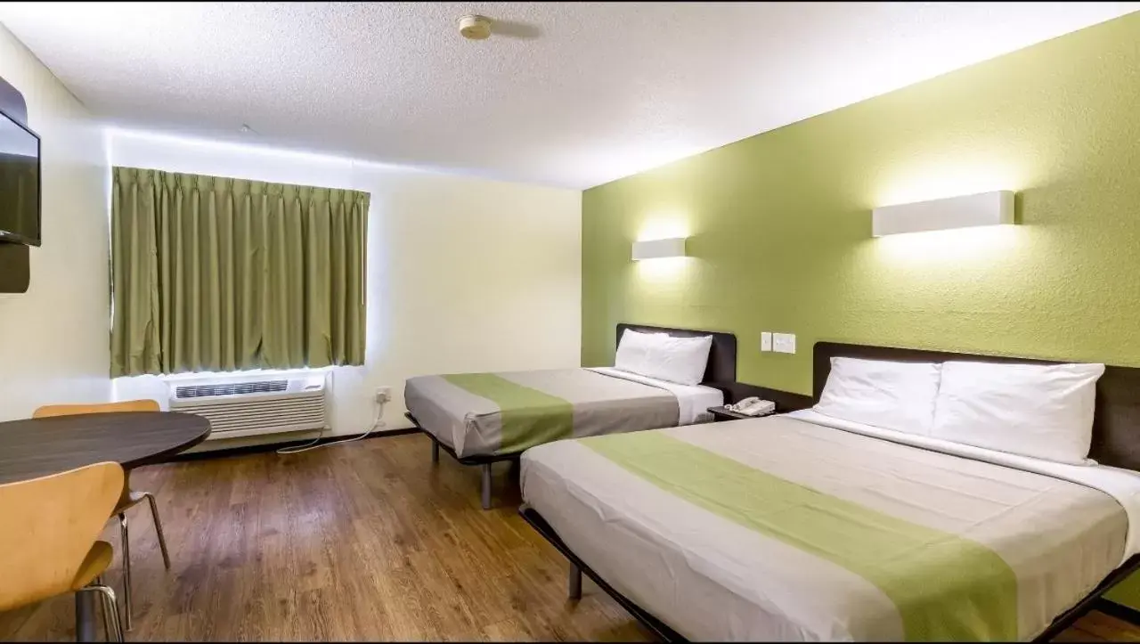 Bed in Motel 6-Troy, IL