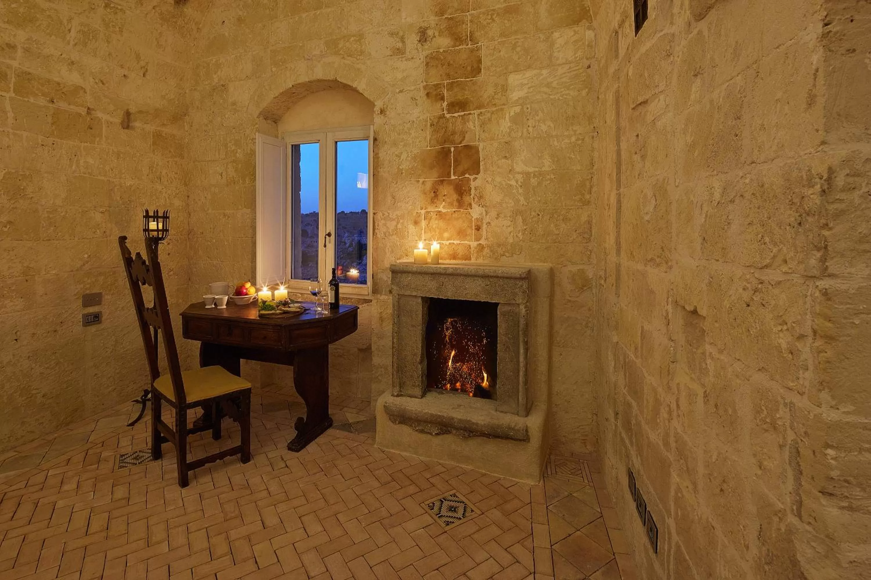 Living room in Sextantio Le Grotte Della Civita