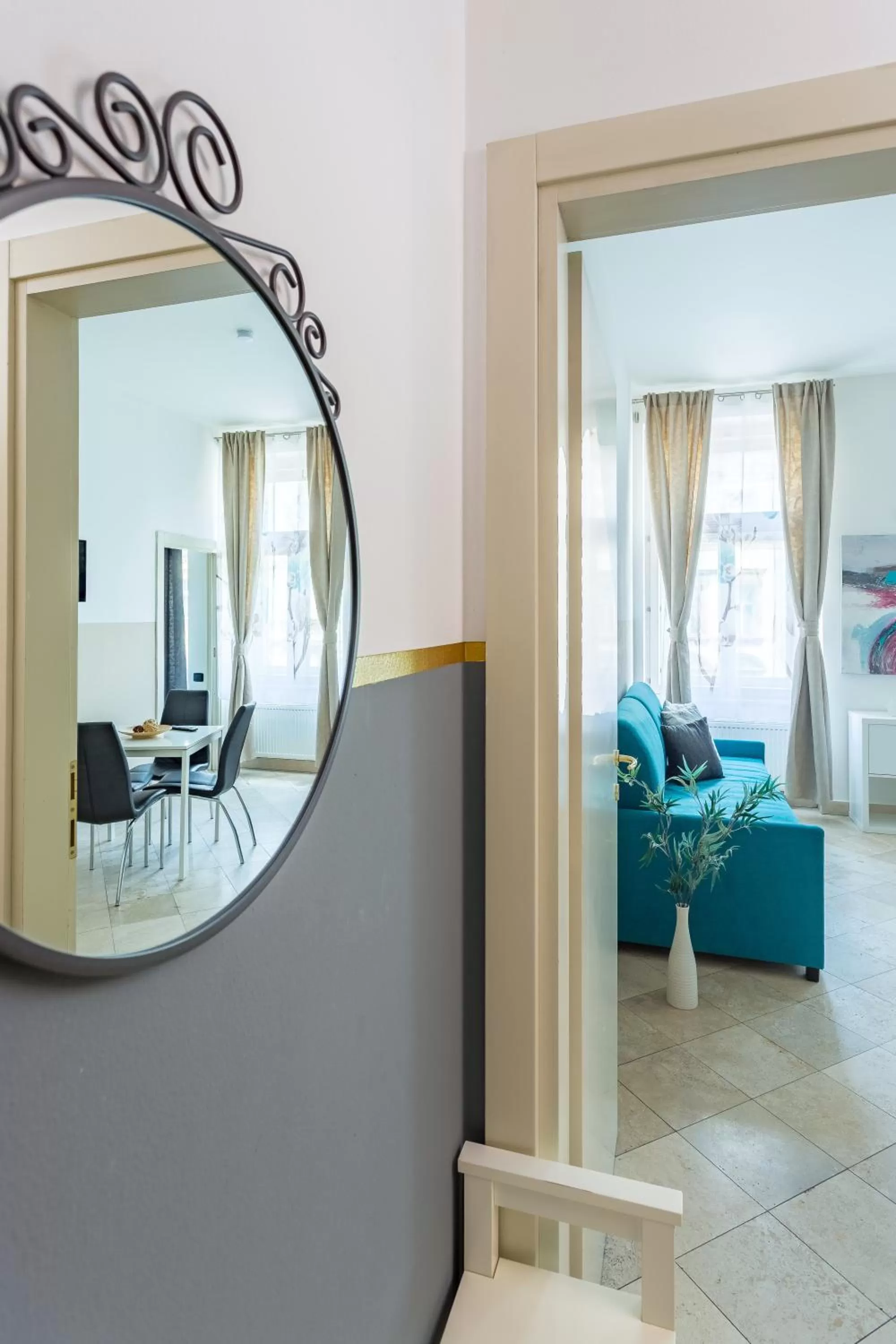 Living room in Legerova 33 Apartments