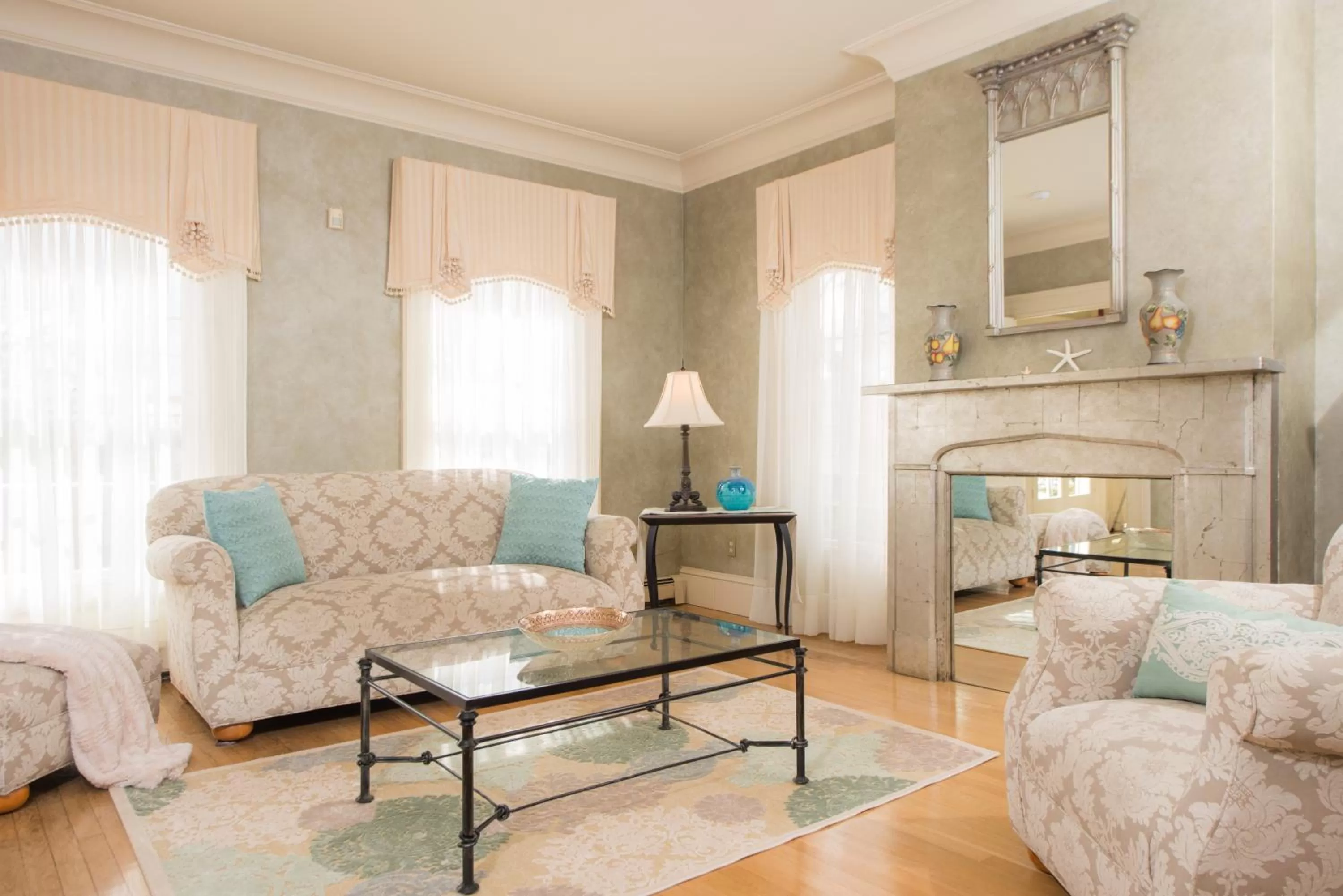 Seating area in Captain Farris House