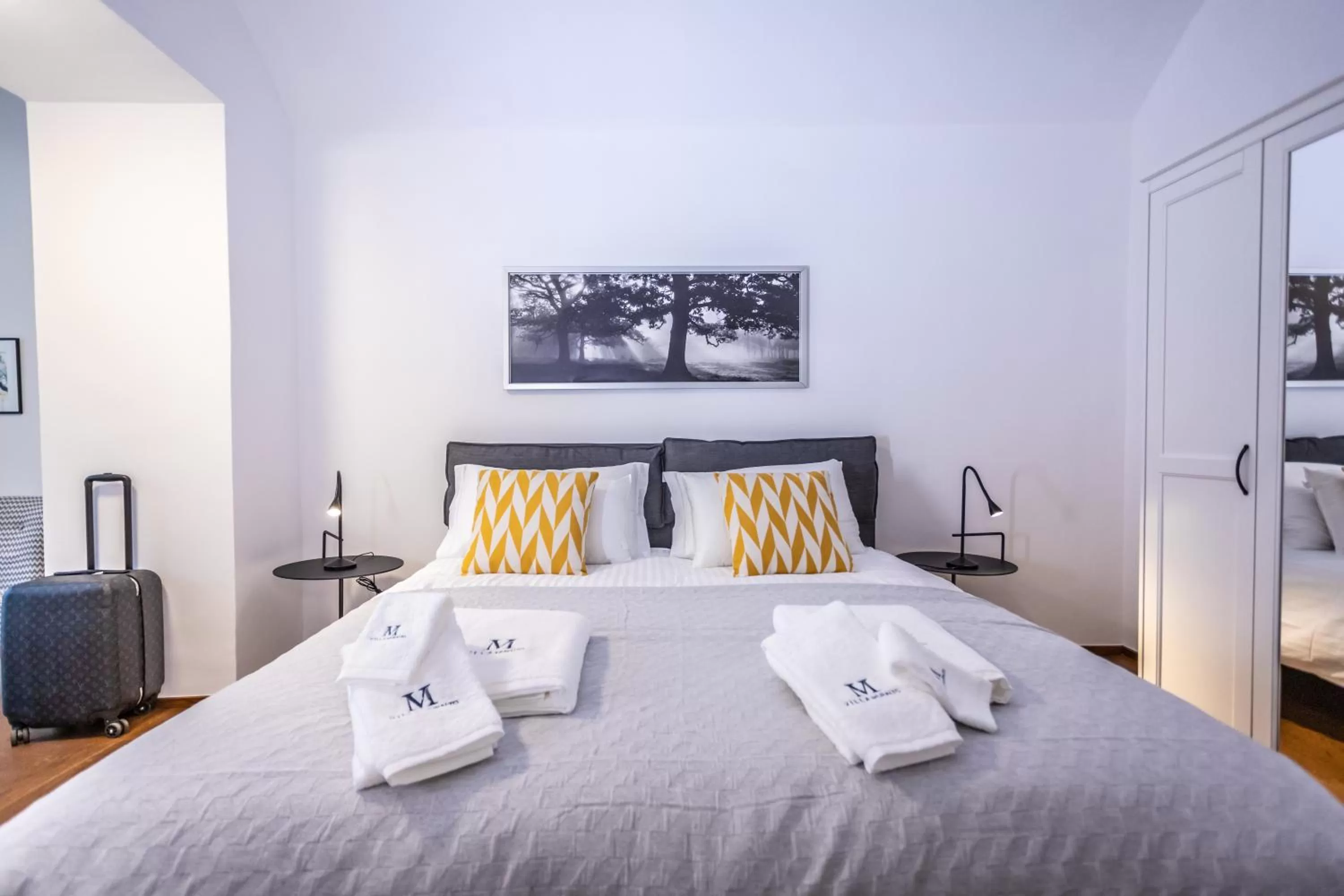 Bed in Villa Muralto Rooms & Garden