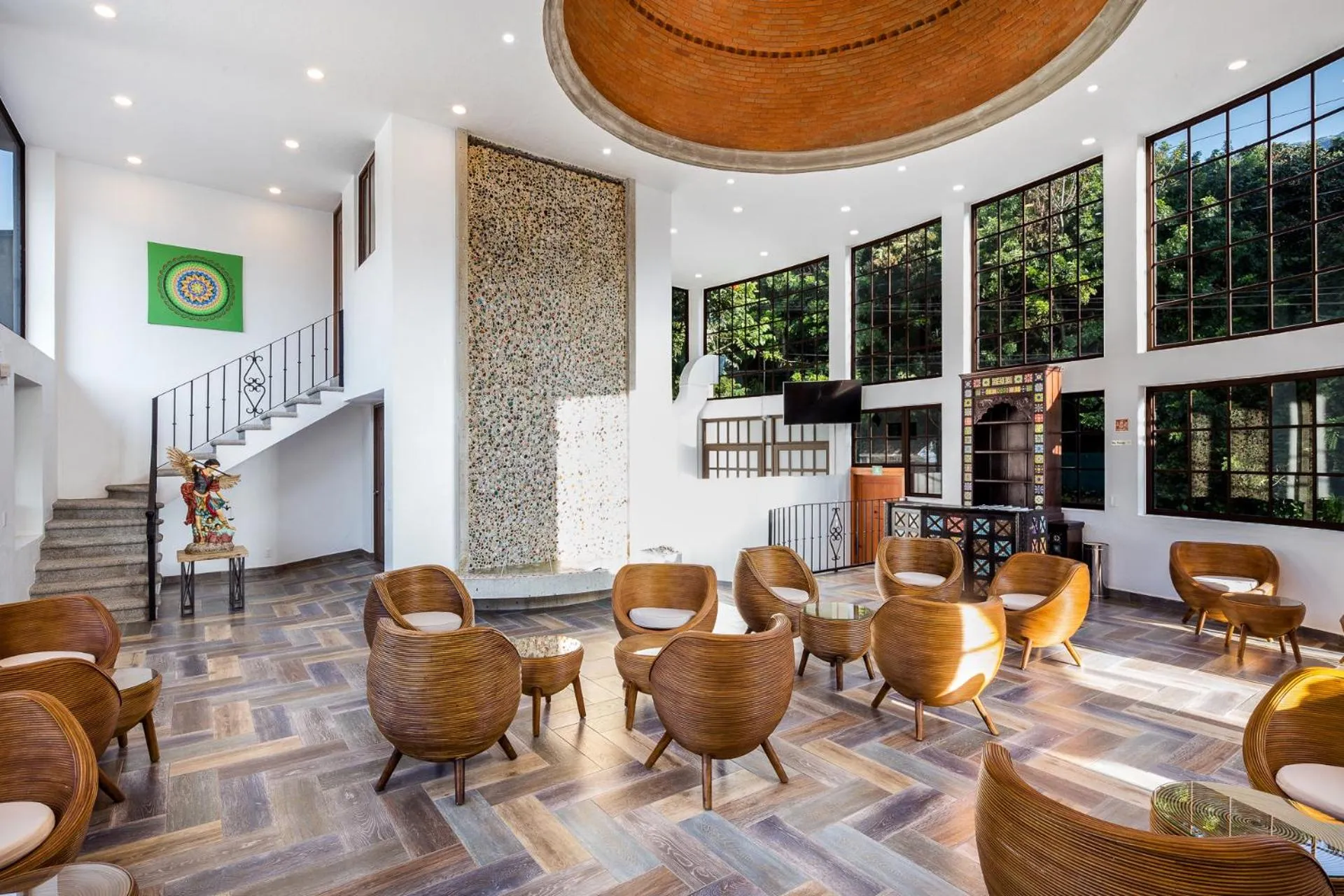 Living room in Hotel Las Puertas de Tepoztlan