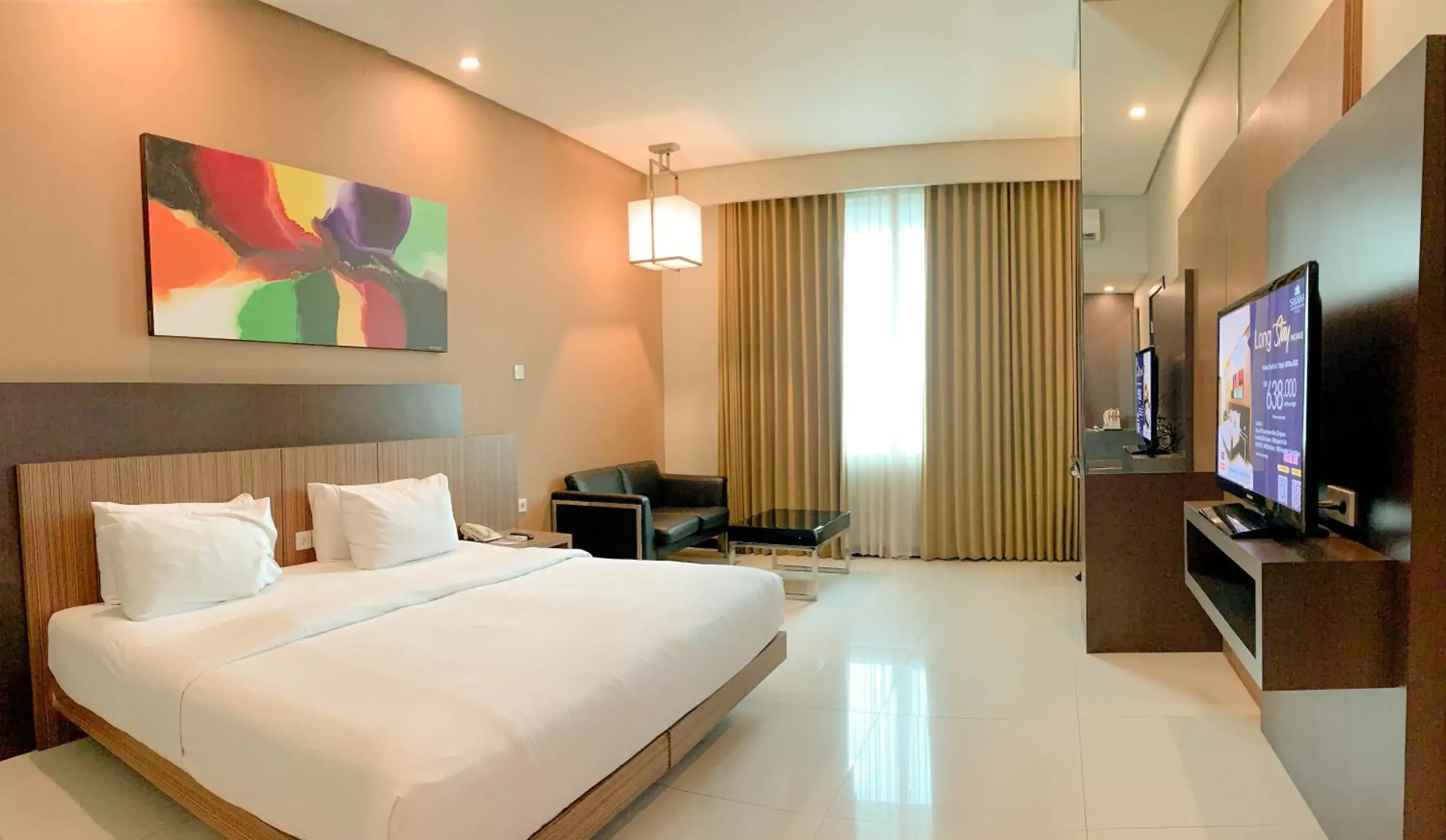 Bed in Savana Hotel & Convention Malang