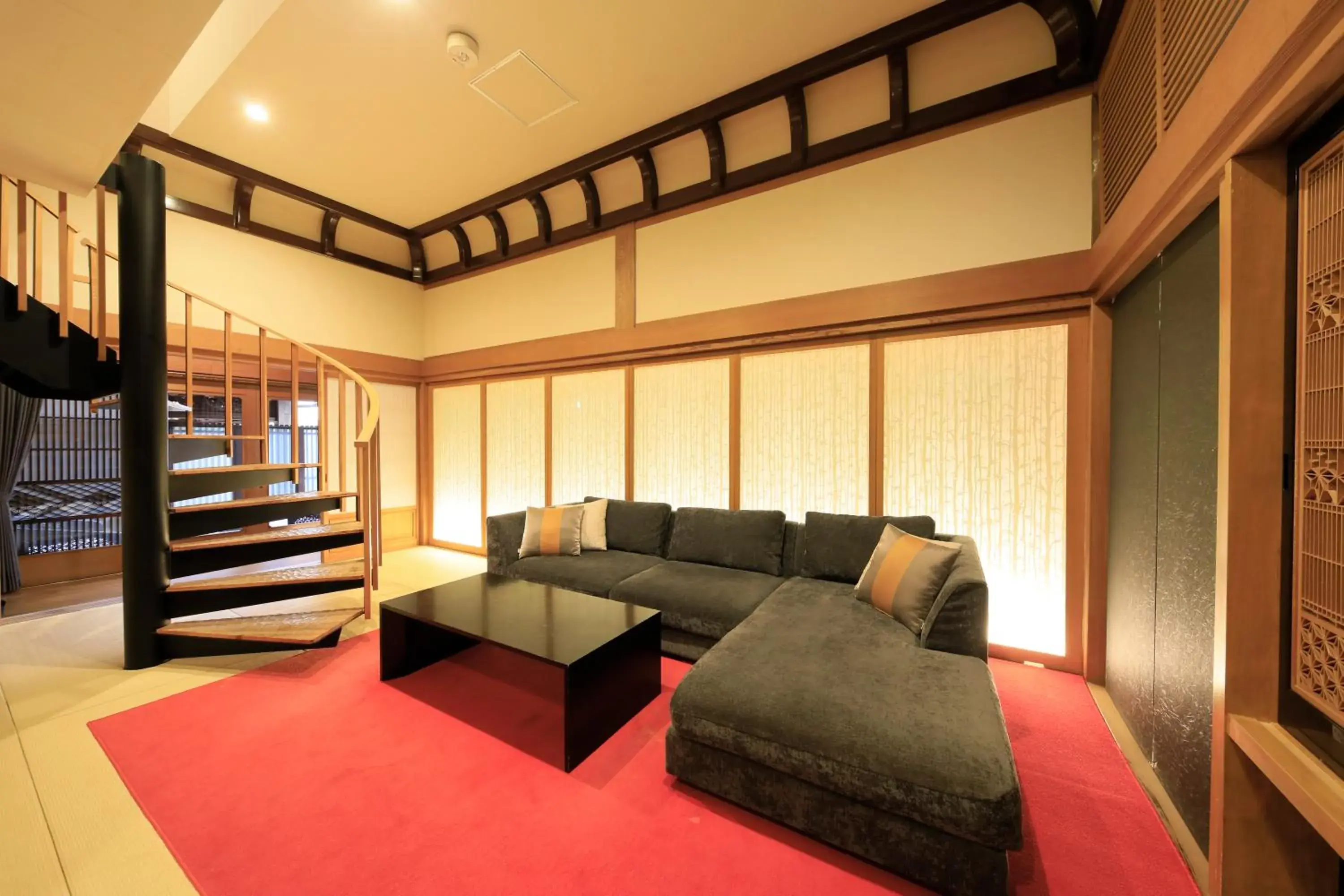 Living room, Seating Area in Fuji Onsenji Yumedono