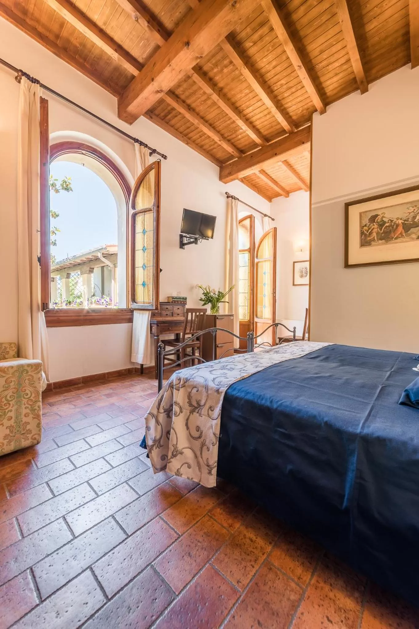 Balcony/Terrace, Bed in Residenza Il Villino B&B