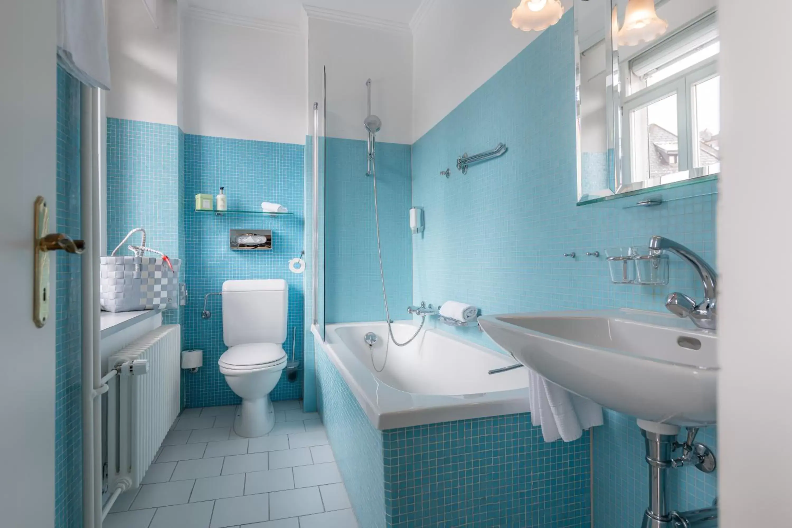 Bathroom in Romantik Hotel Schweizerhof & Spa