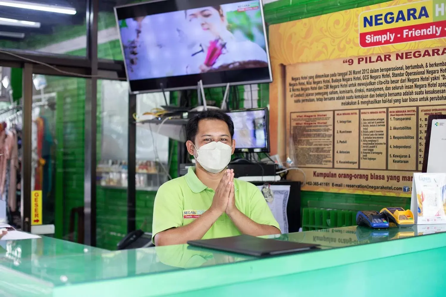 Lobby or reception in Negara Hotel - CHSE Certified Lobby or reception in Negara Hotel - CHSE Certified