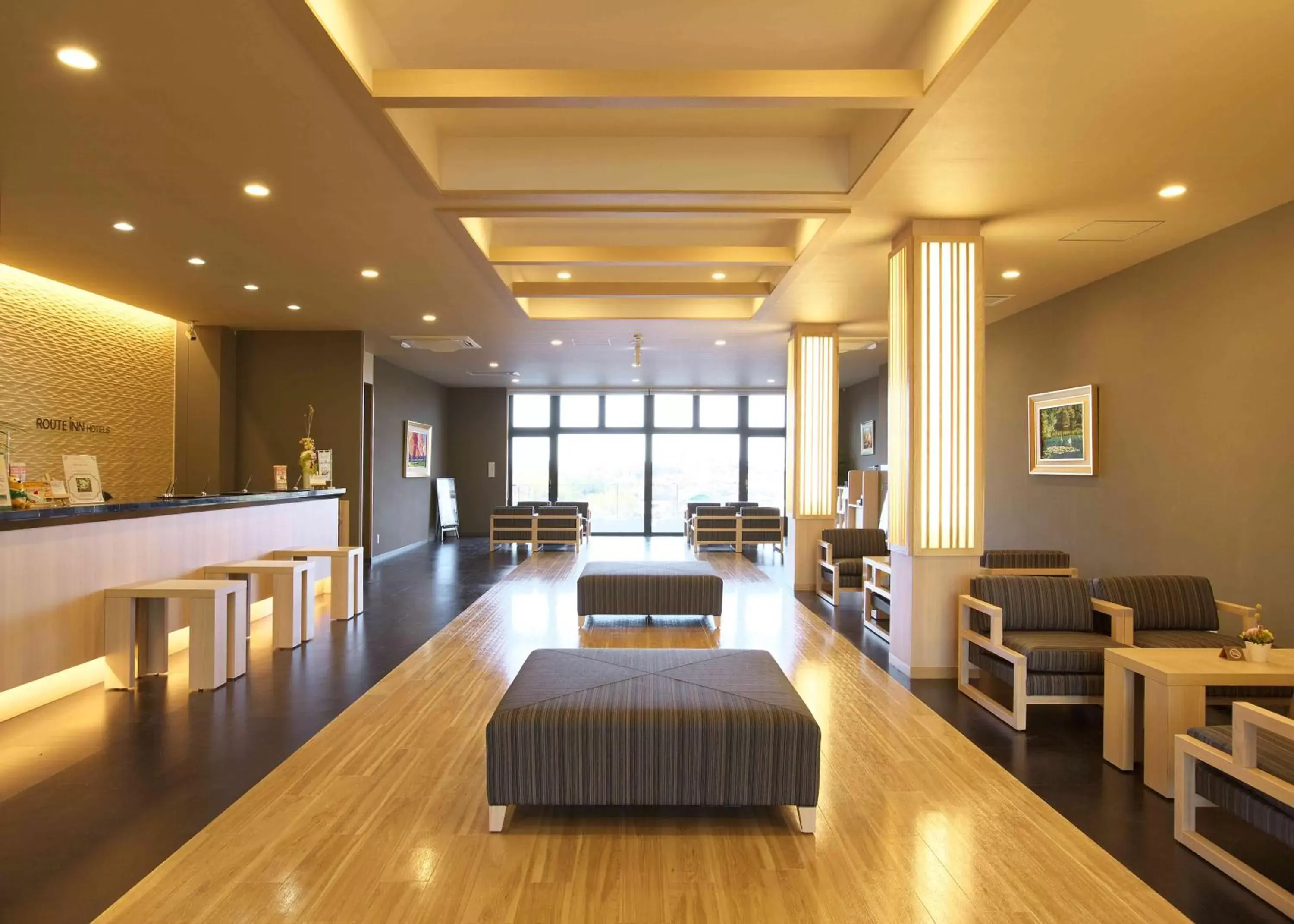 Lobby or reception in Hotel Route Inn Osaka Izumi -Kishiwada Izumi Inter-