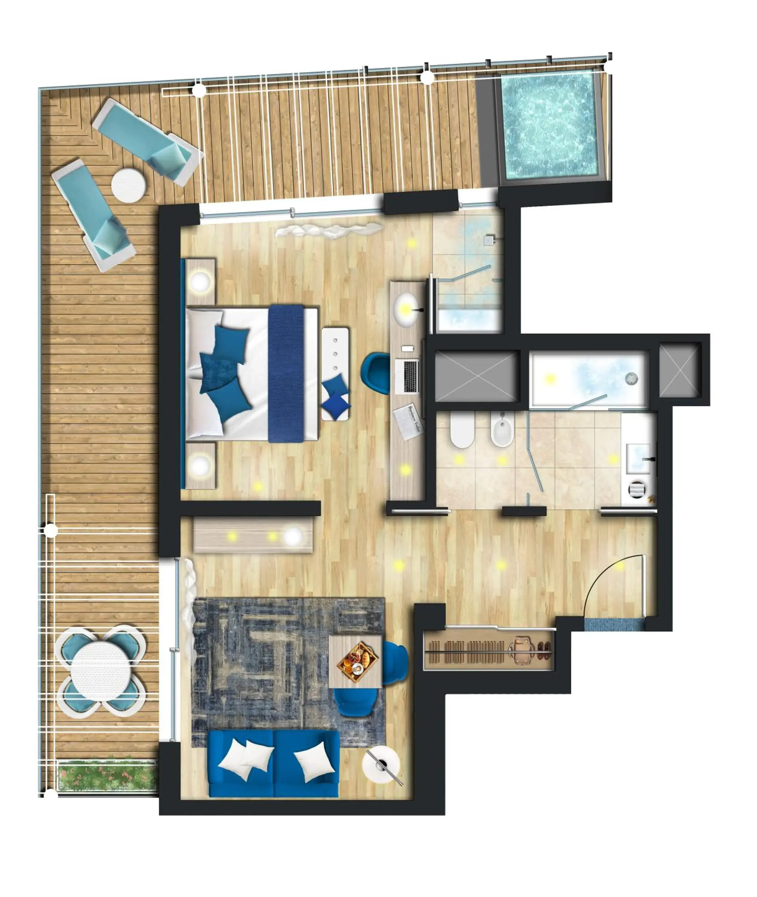 Floor Plan in Hotel Atlantic