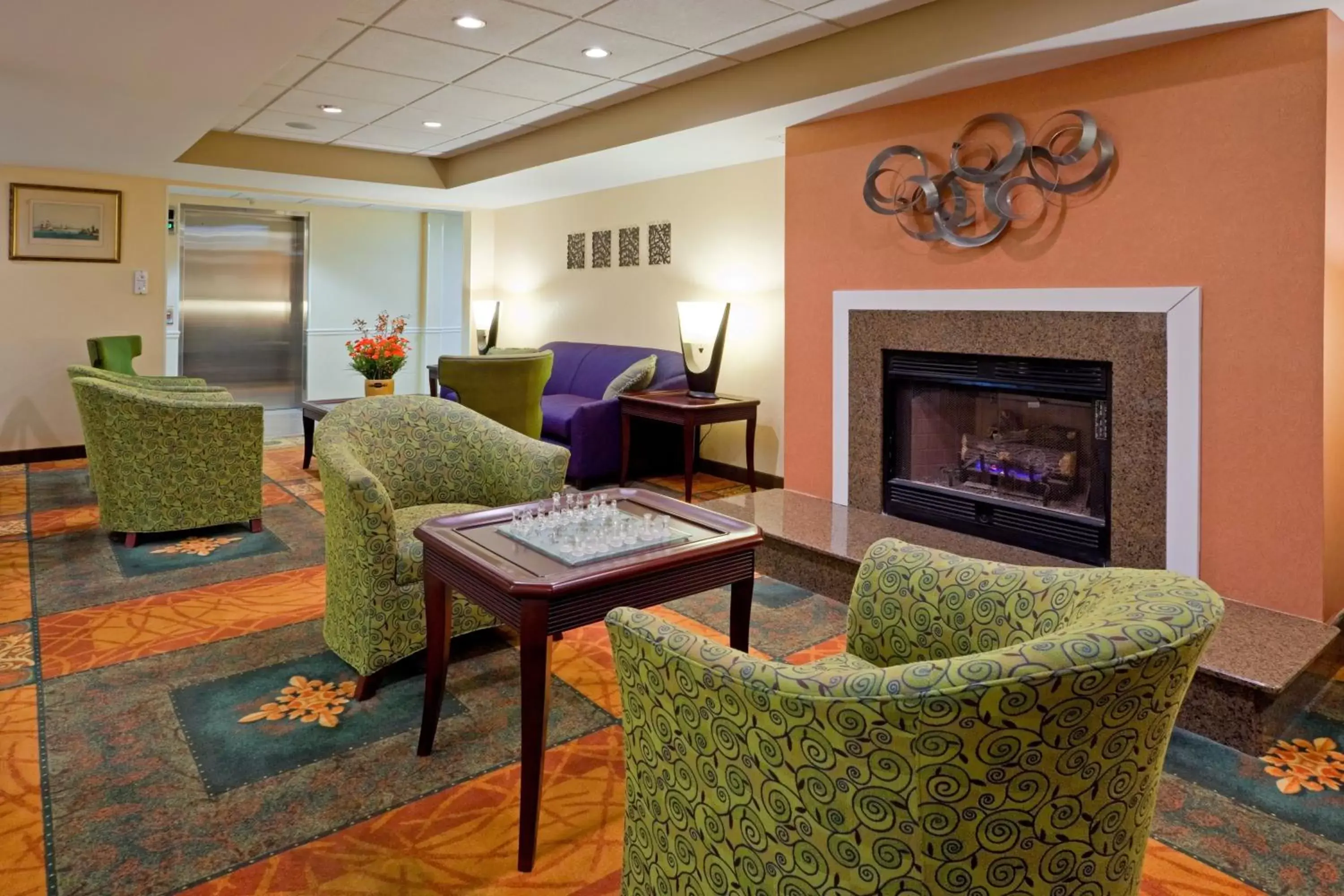 Property building, Seating Area in Holiday Inn Express Carneys Point New Jersey Turnpike Exit 1, an IHG Hotel