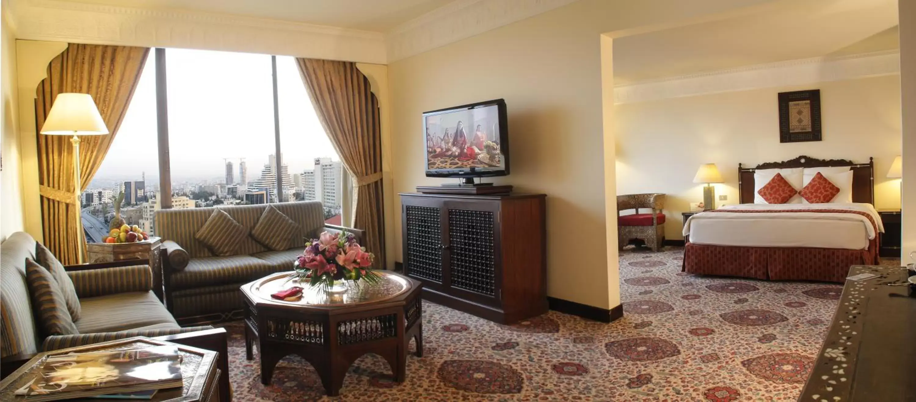 Communal lounge/ TV room, Room Photo in Regency Palace Amman