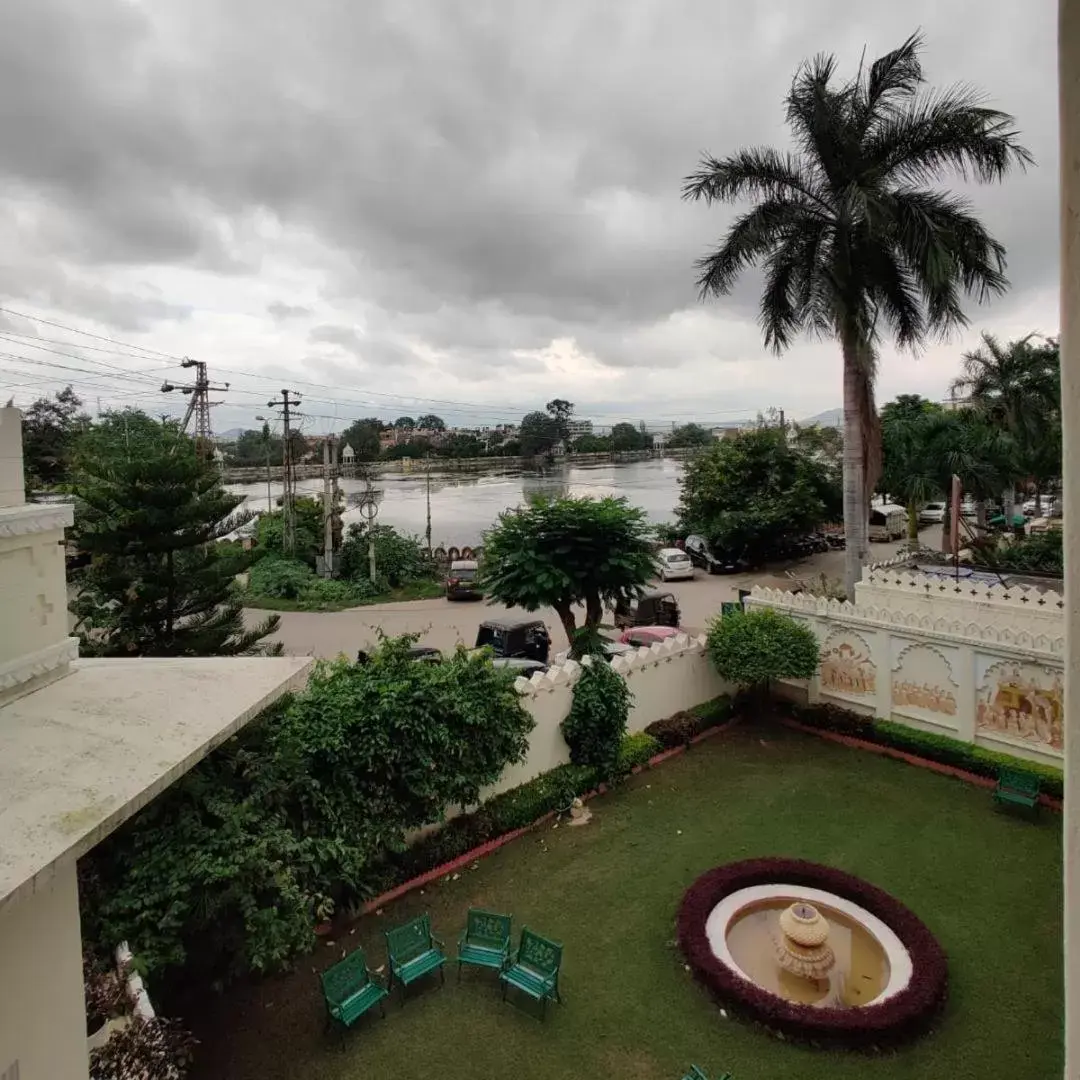 Balcony/Terrace in Swaroop Vilas - Lake Facing Boutique Hotel