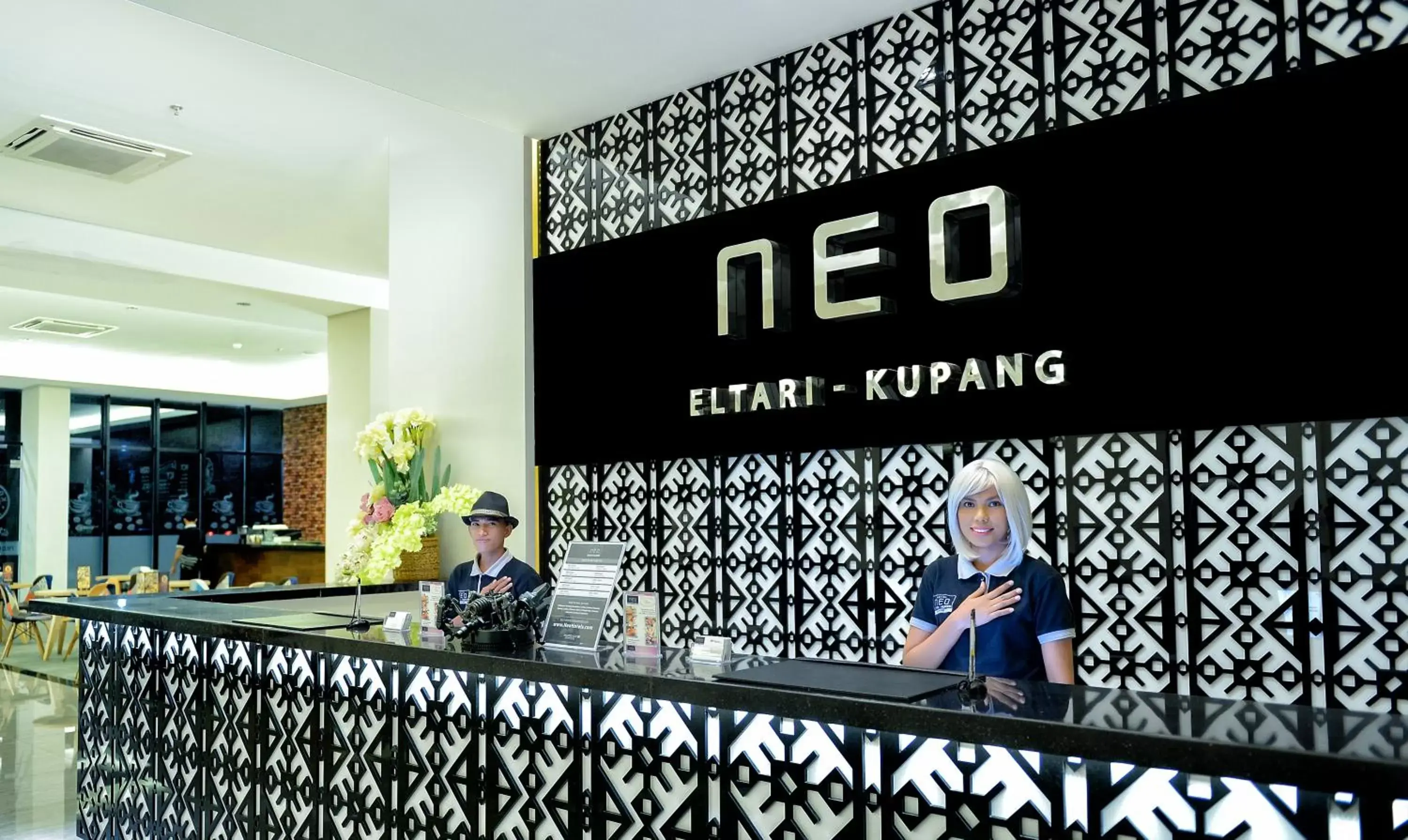 Lobby or reception in Neo Eltari Kupang by ASTON