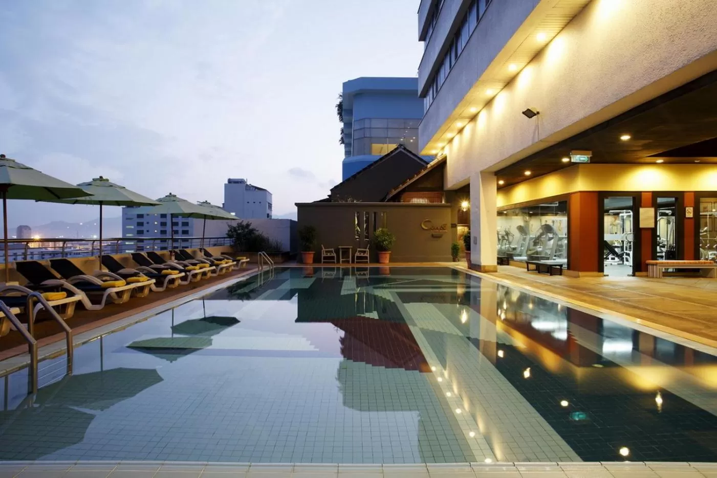 Swimming pool in Centara Hotel Hat Yai