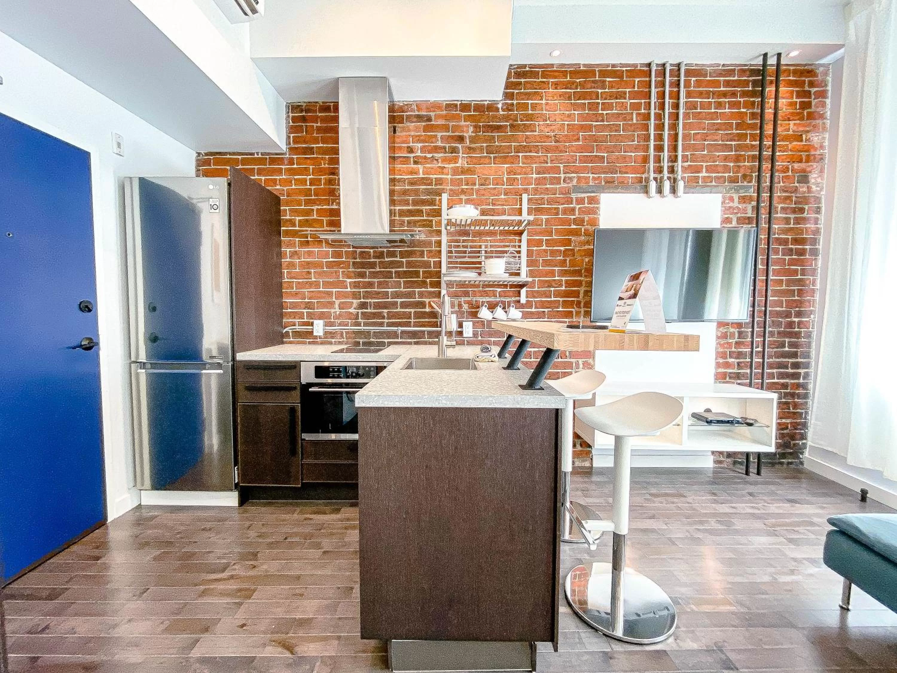 Kitchen/Kitchenette in Maison Évangéline by Bower Hotels & Suites