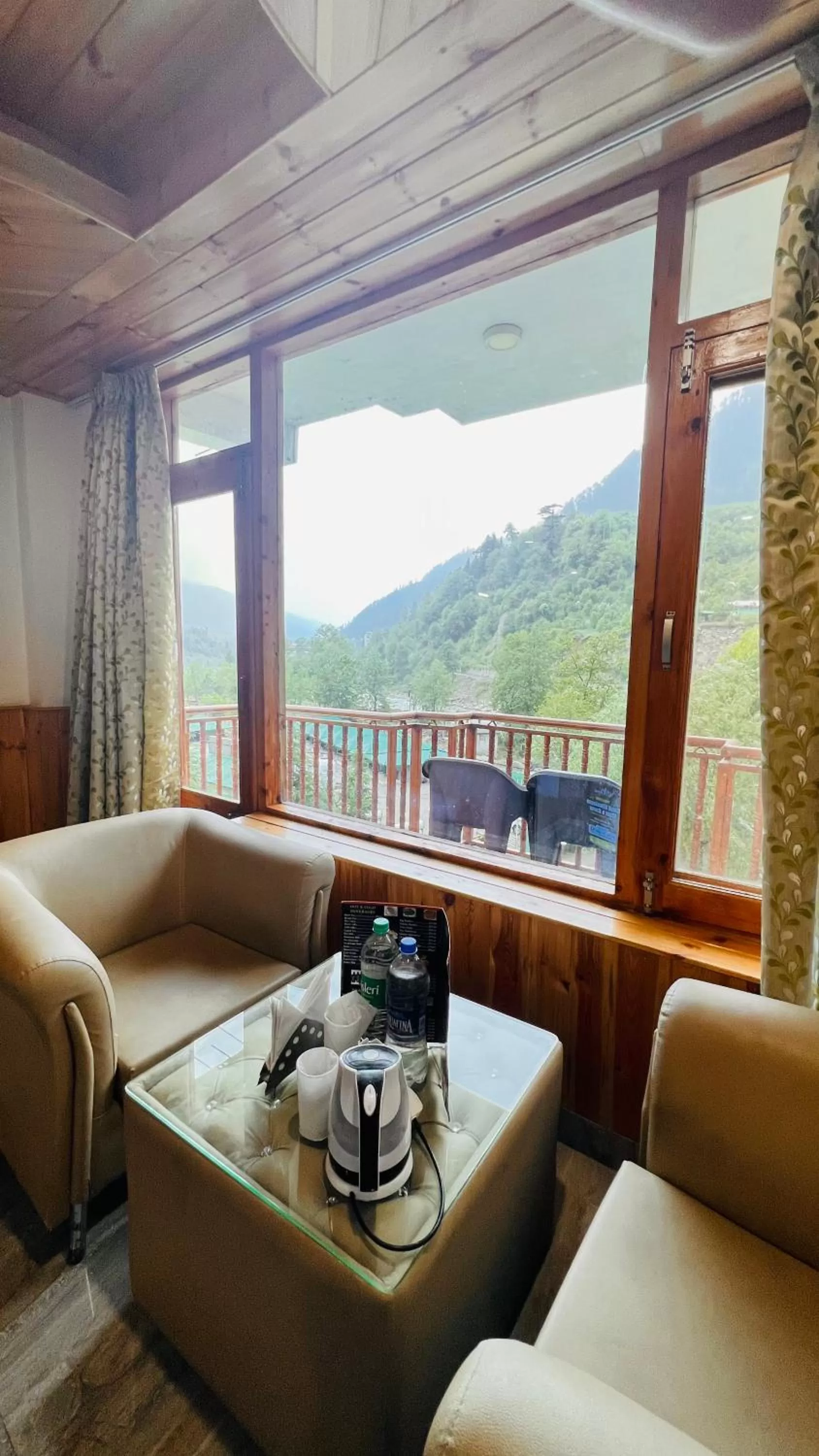 Mountain View in Himalayan Riverside Resort, Manali
