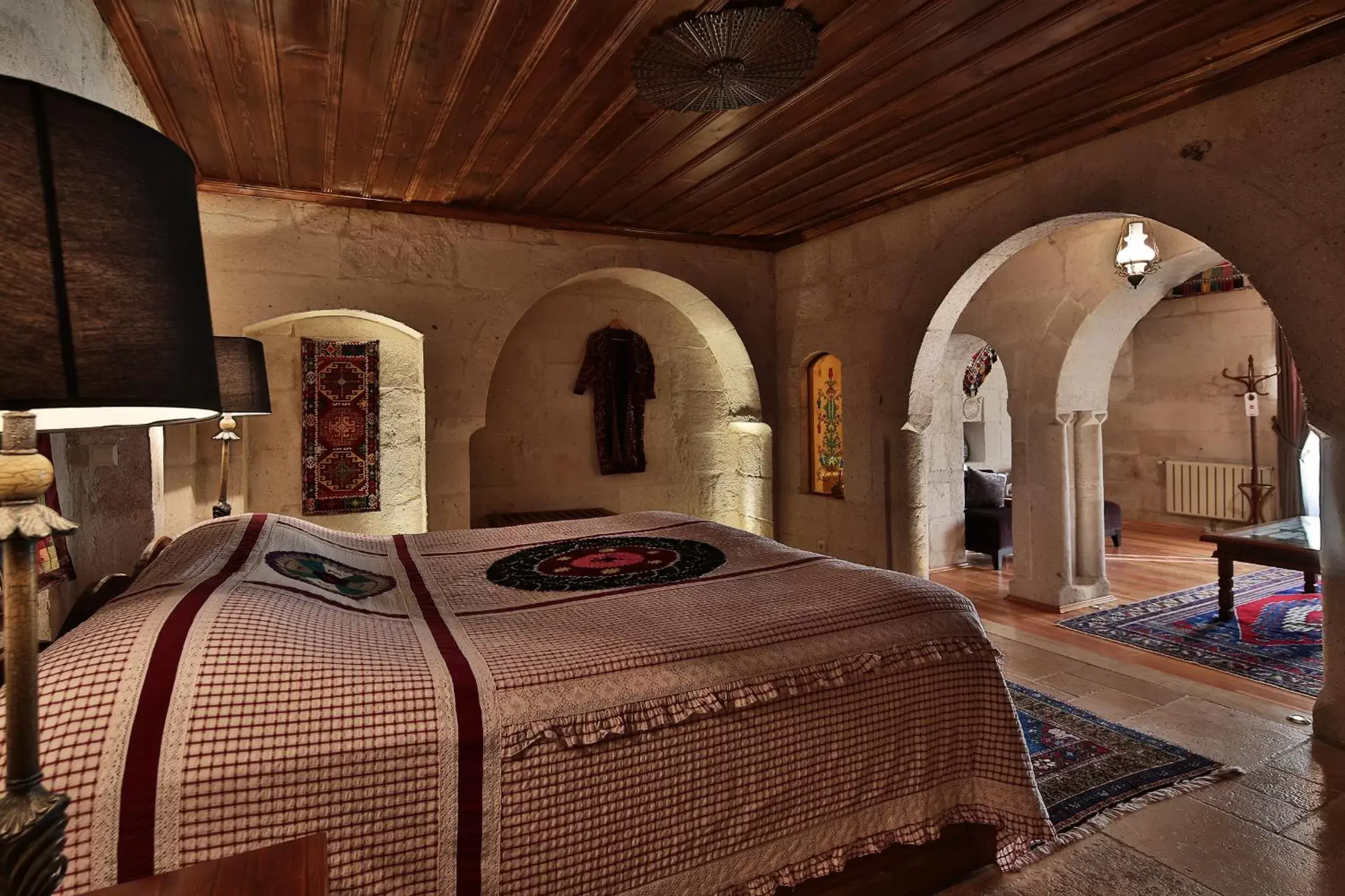 Bed in Cappadocia Cave Suites