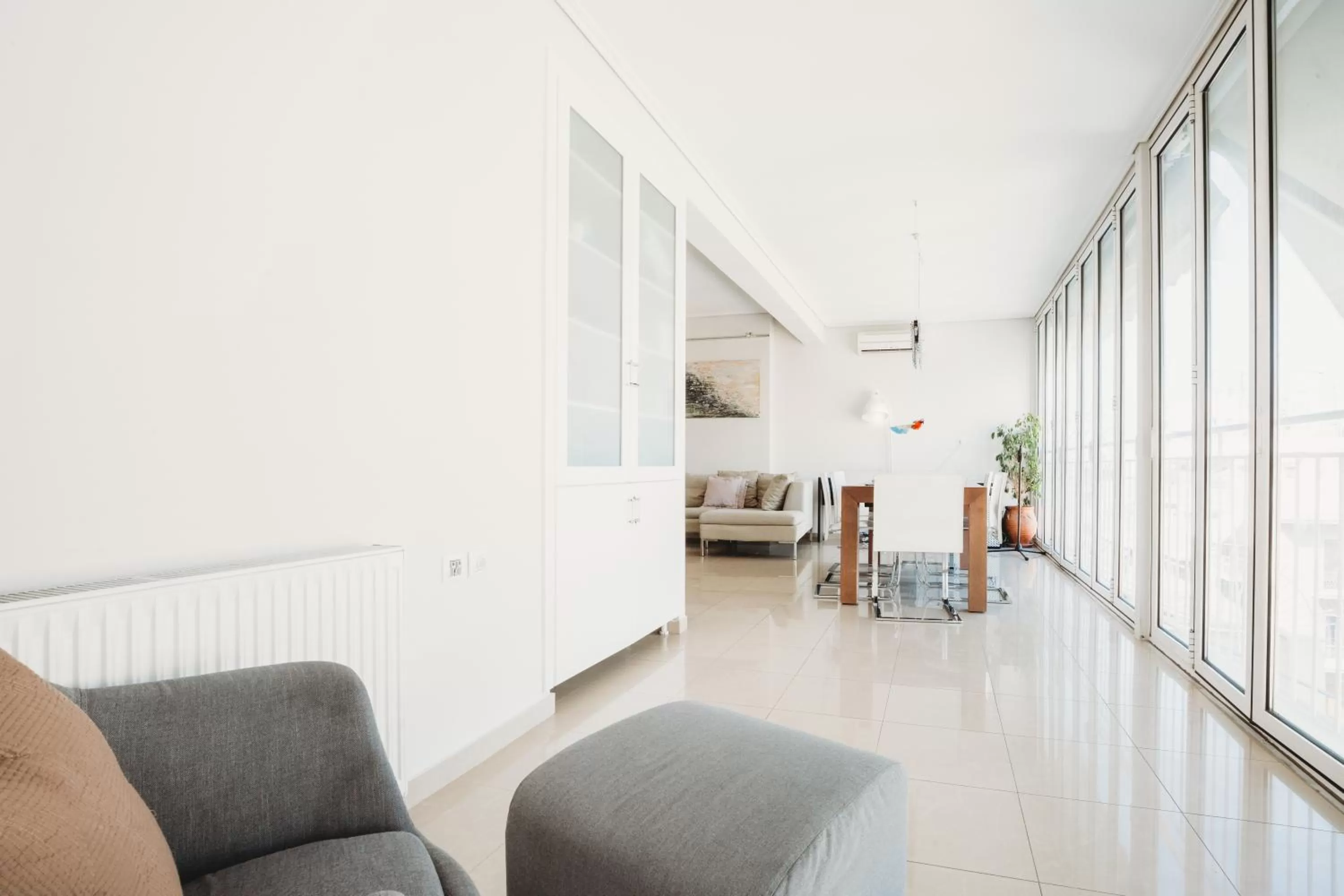 Living room, Bed in Athens Studios