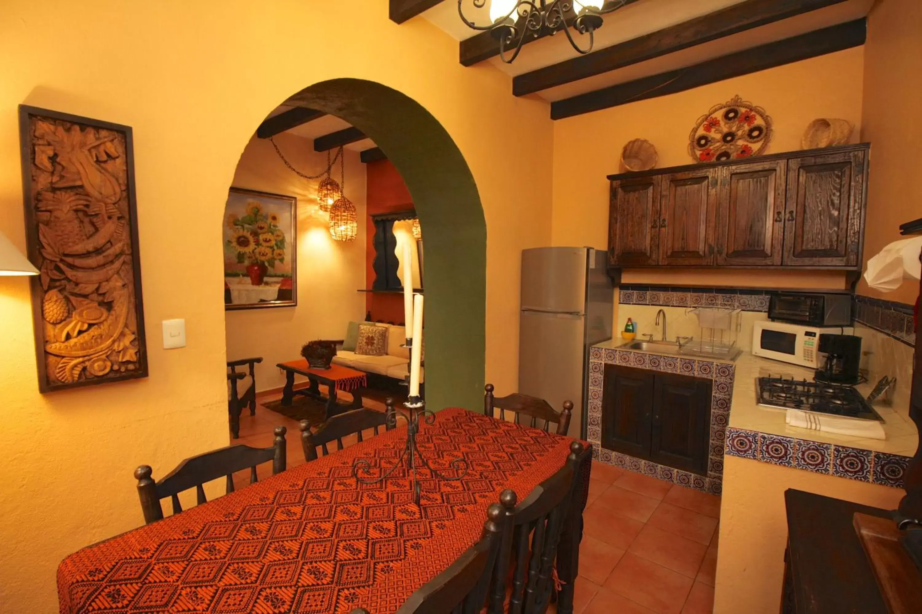 Dining area in Casa Mia Suites