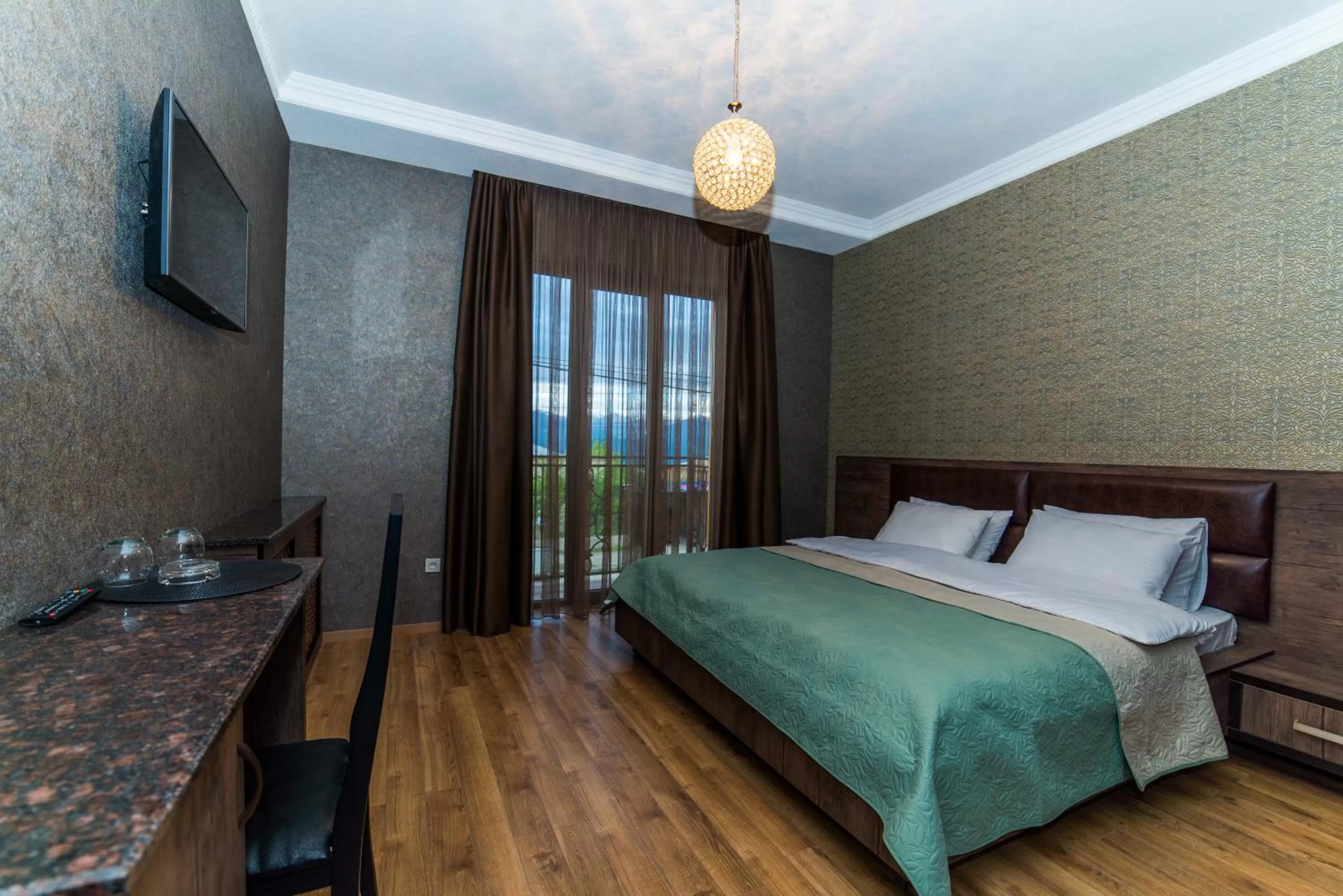 Bed in Hotel New Telavi