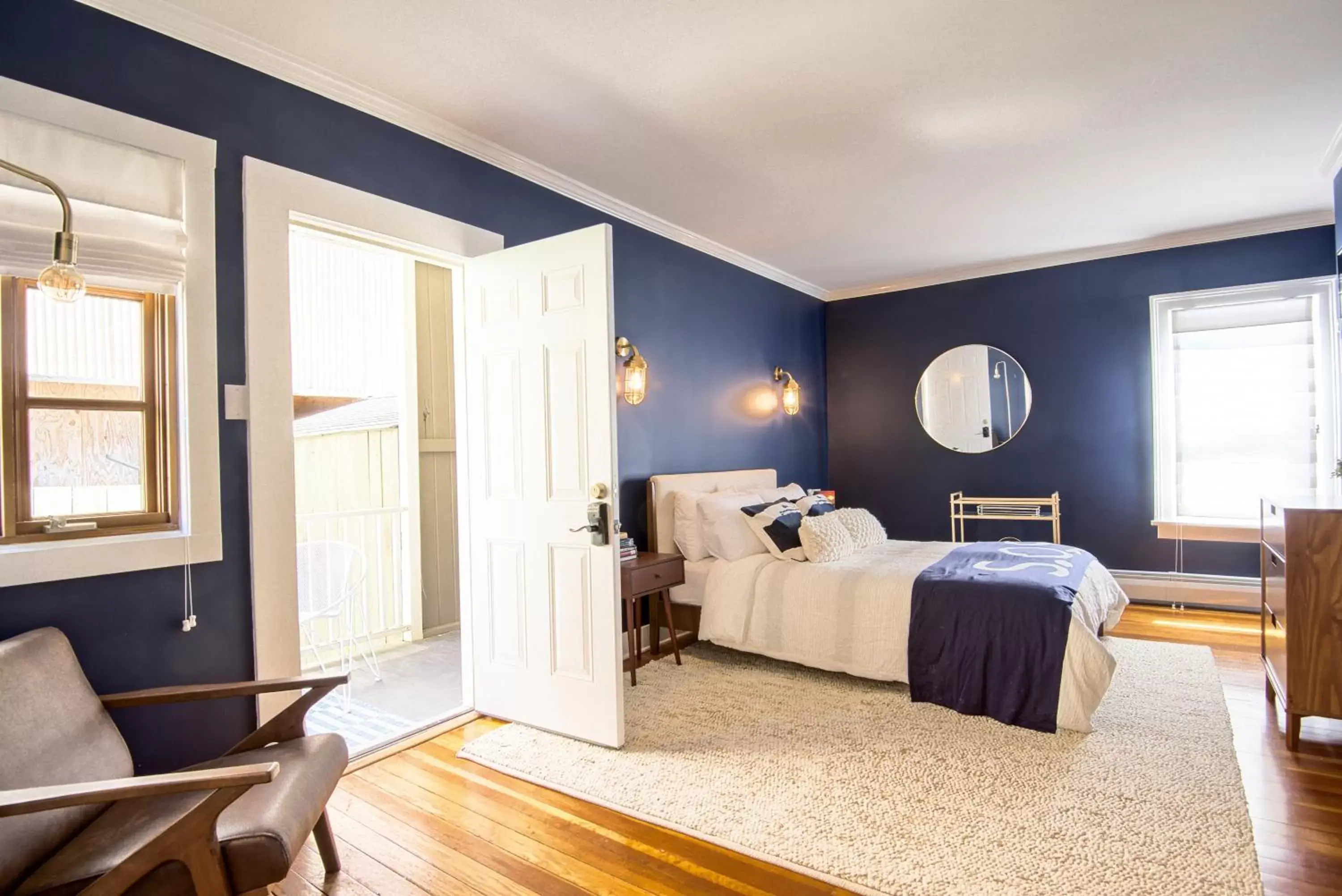 Bedroom, Bed in Nautical Nest Hudson Bedroom, Bed in Nautical Nest Hudson