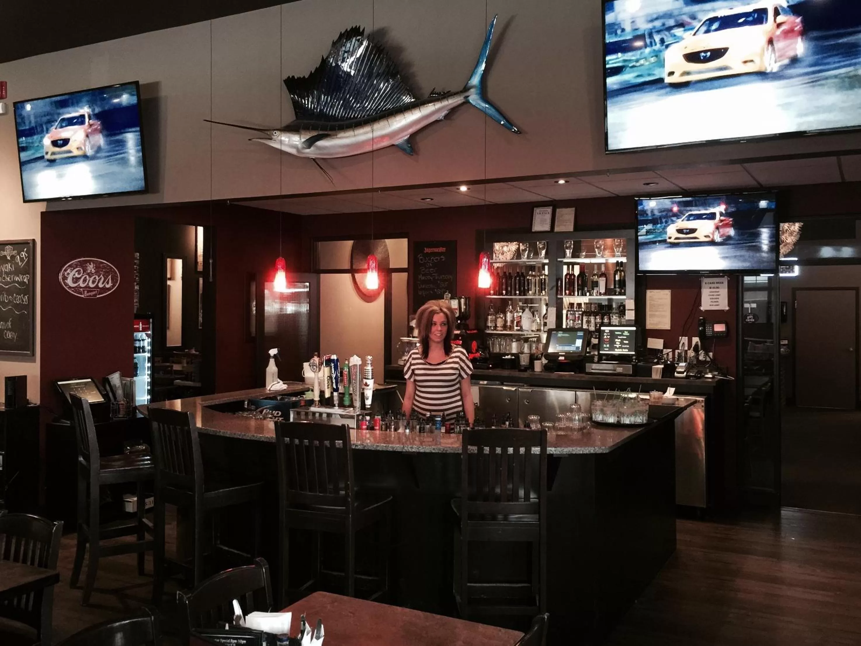 Lounge or bar in 121 Steakhouse & Motel