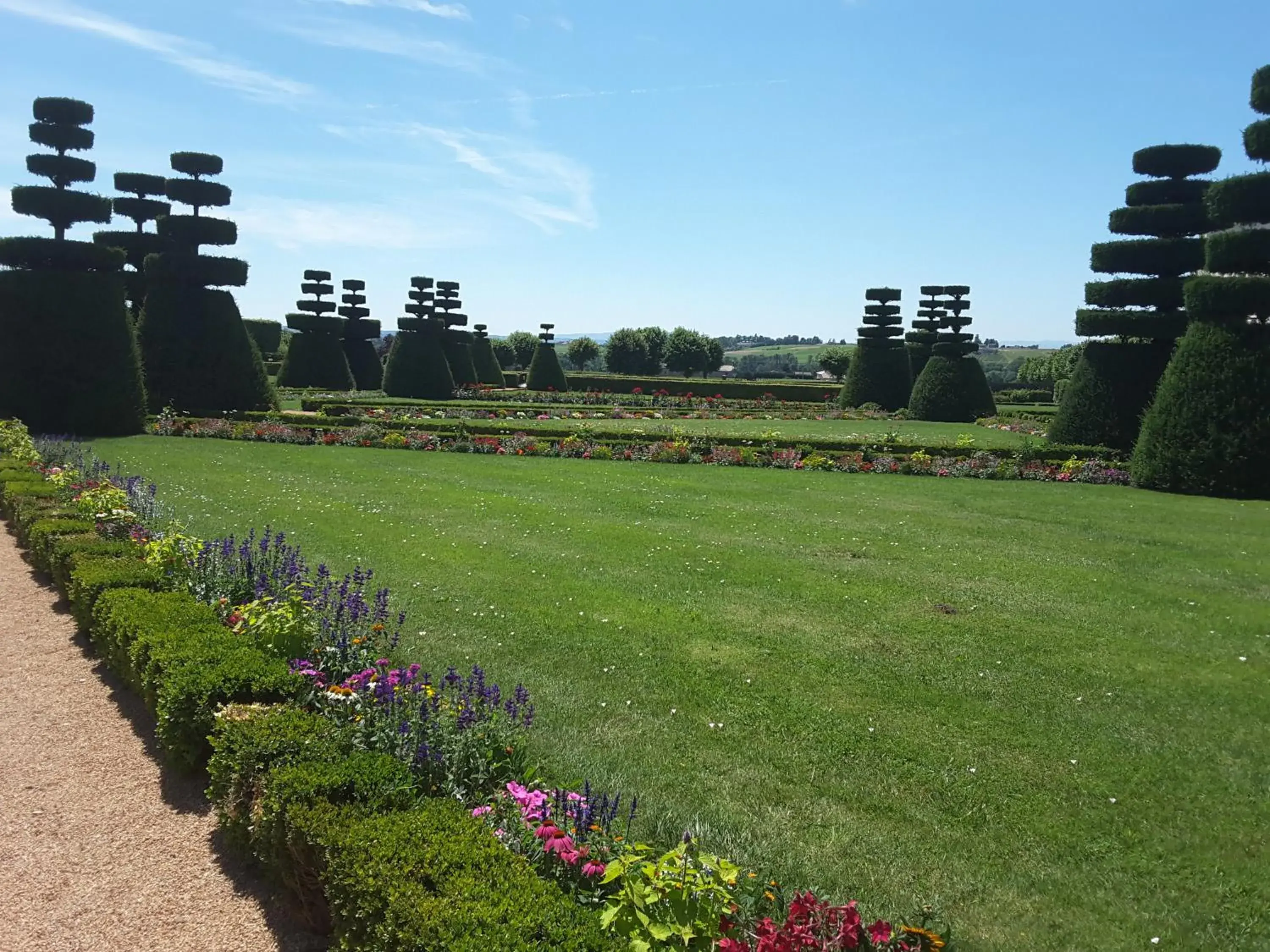 Spring, Garden in Château de Pizay