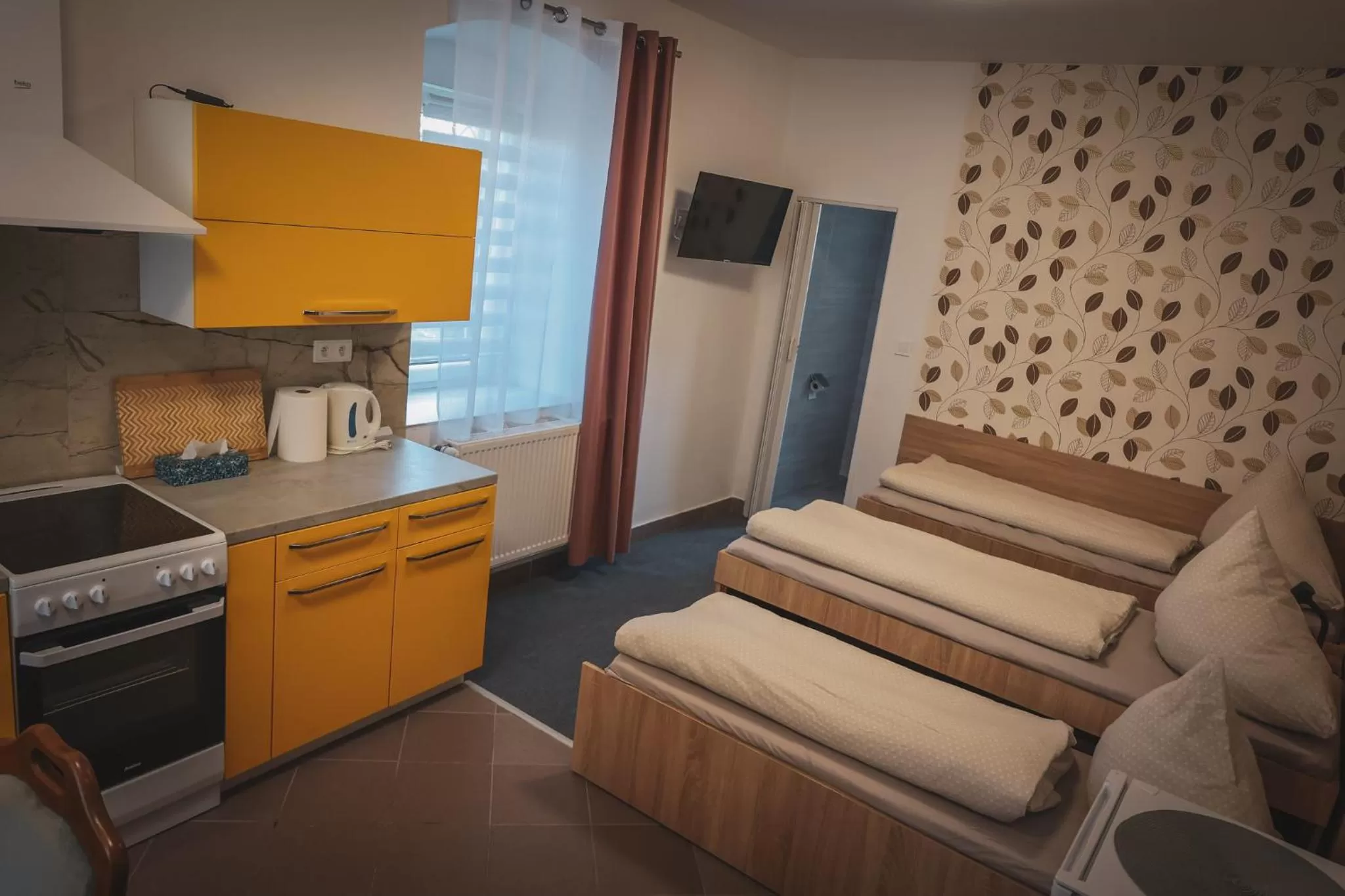 Bed in Hotel Apartment Faraon