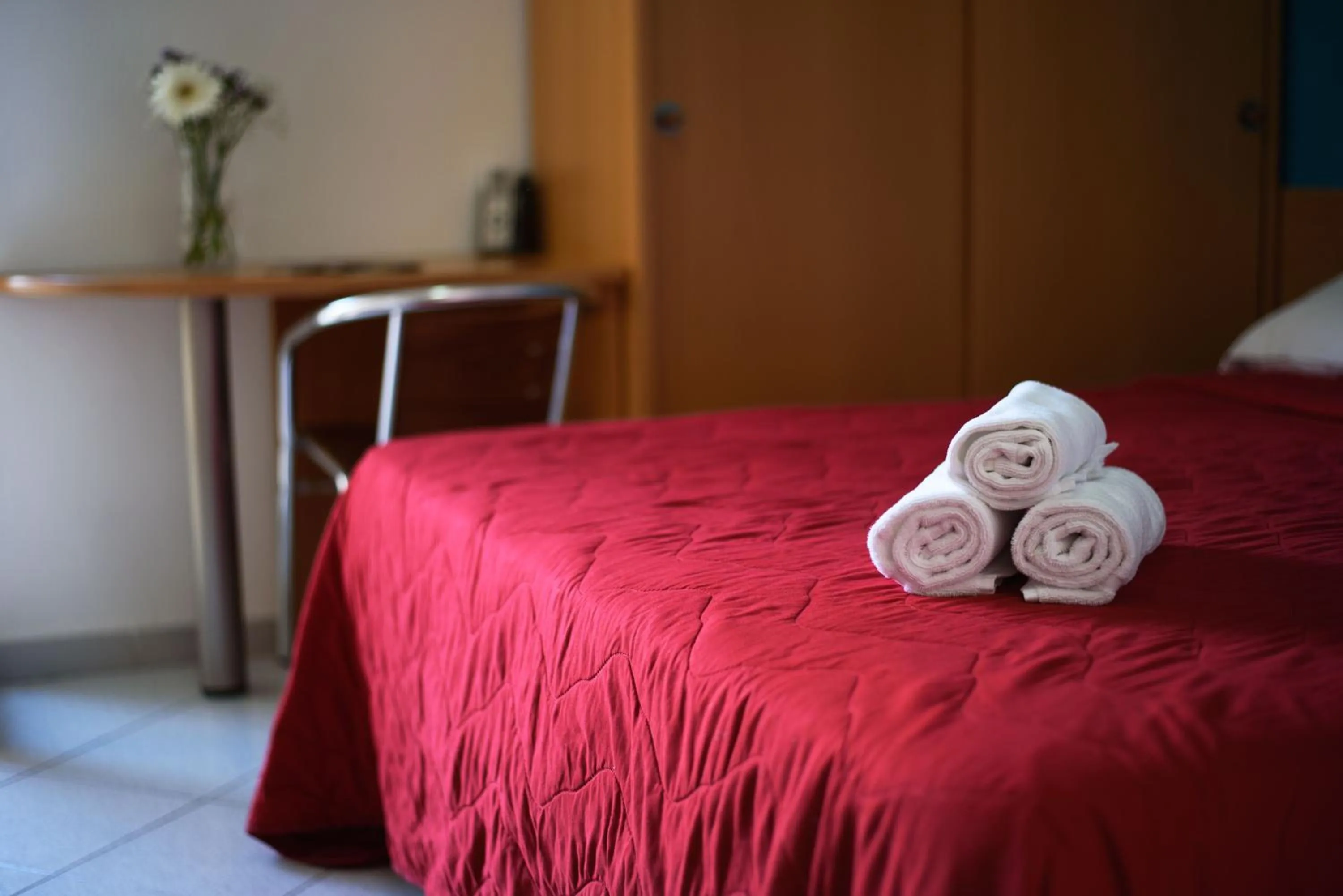 Bed in Hotel Calypso