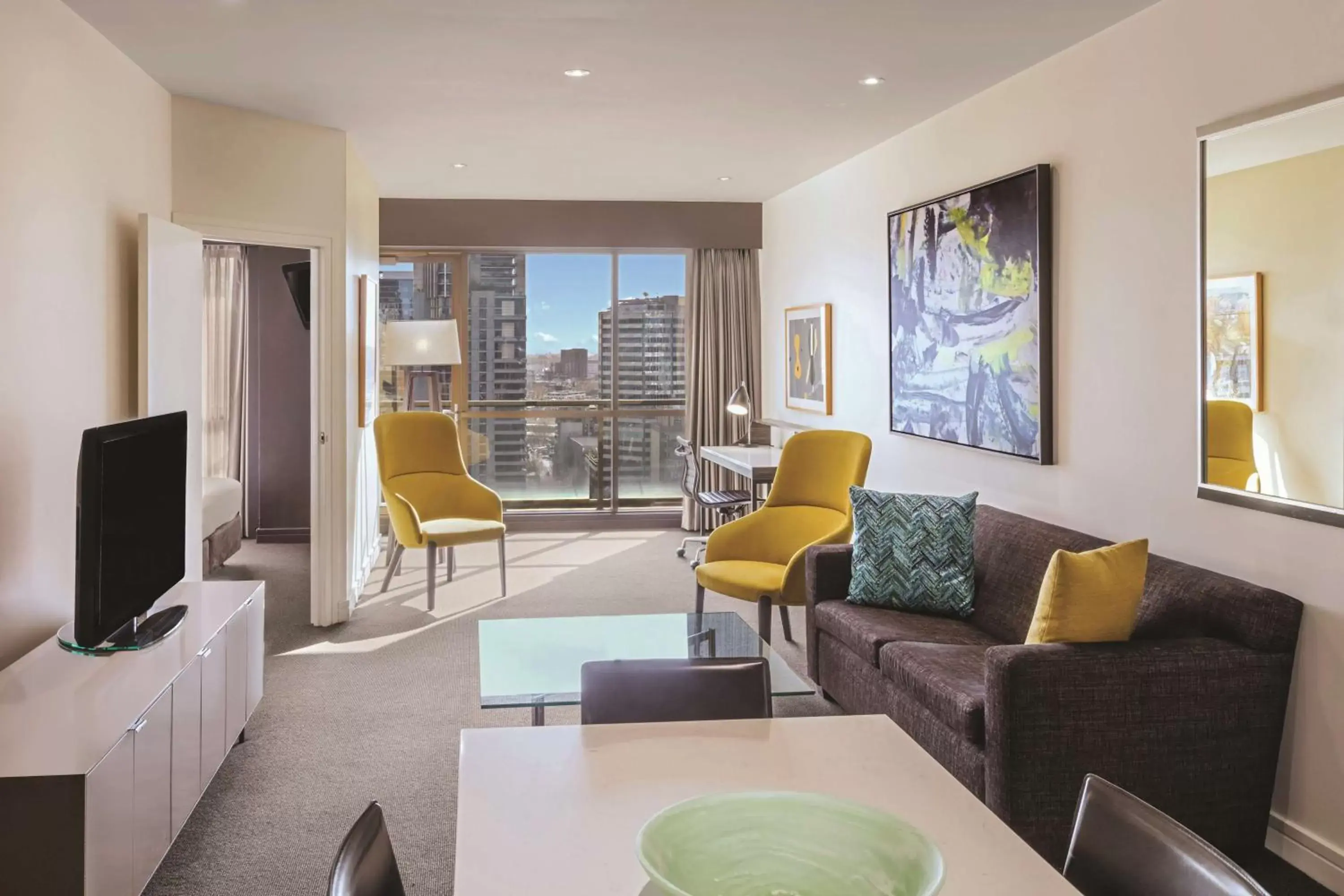 View (from property/room), Seating Area in Adina Apartment Hotel Melbourne