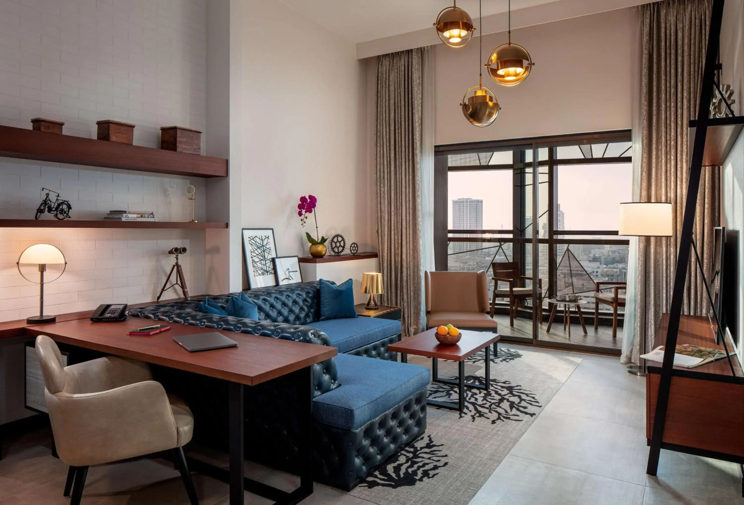 Bedroom, Dining Area in DoubleTree by Hilton Dubai M Square Hotel & Residences