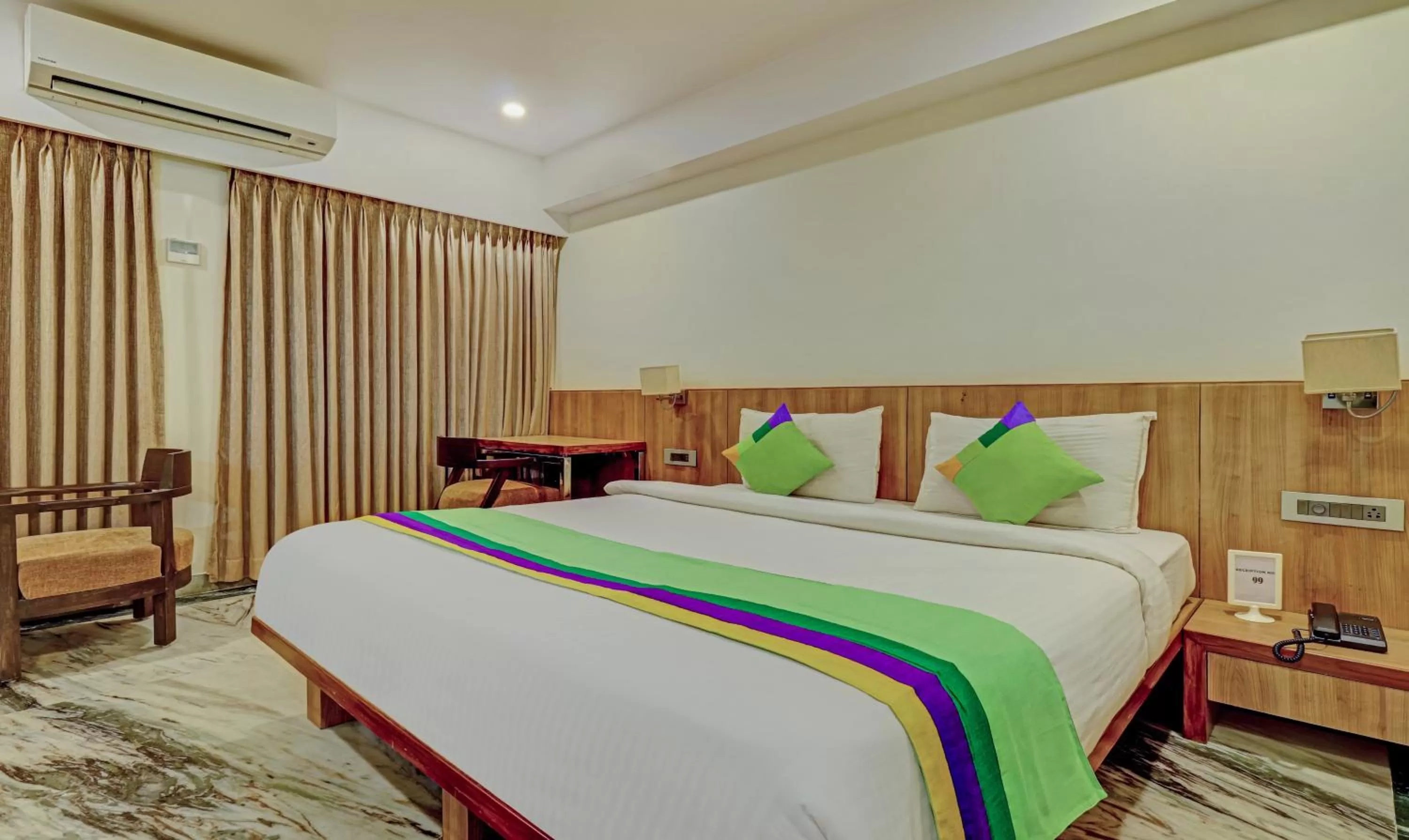 Bedroom, Bed in Treebo Seaesta RK Beach