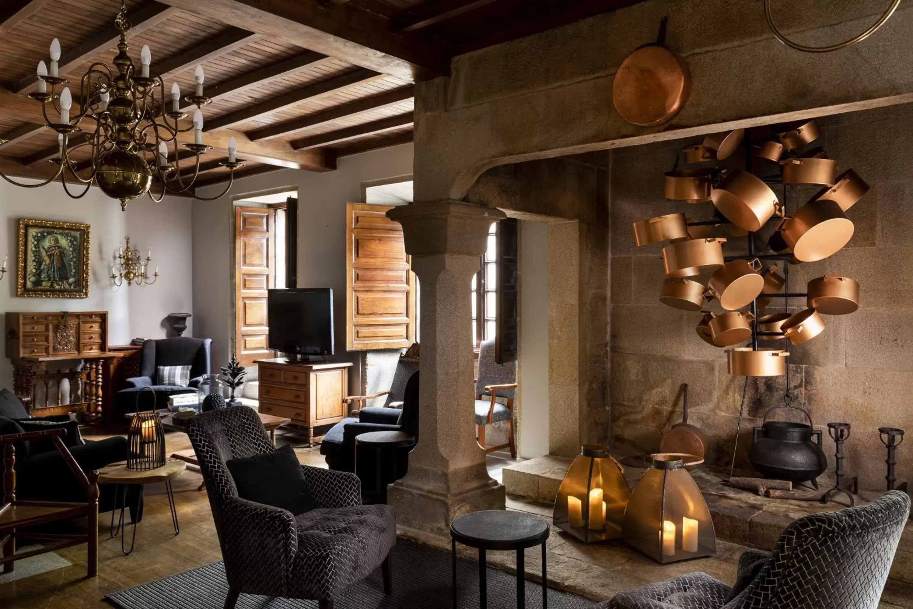 Living room, Lounge/Bar in Parador de Pontevedra