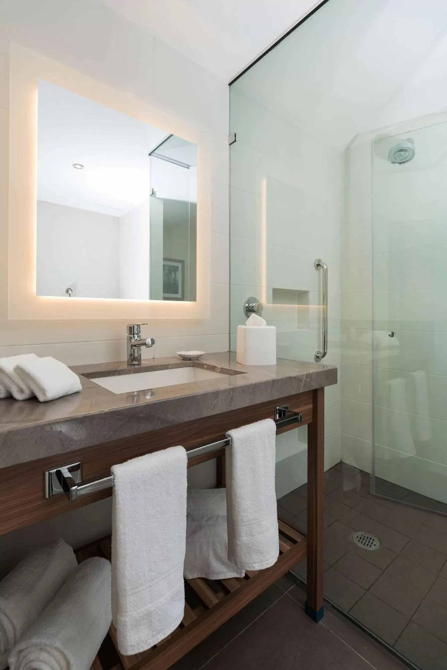 Bathroom in Hampton Inn by Hilton Leon