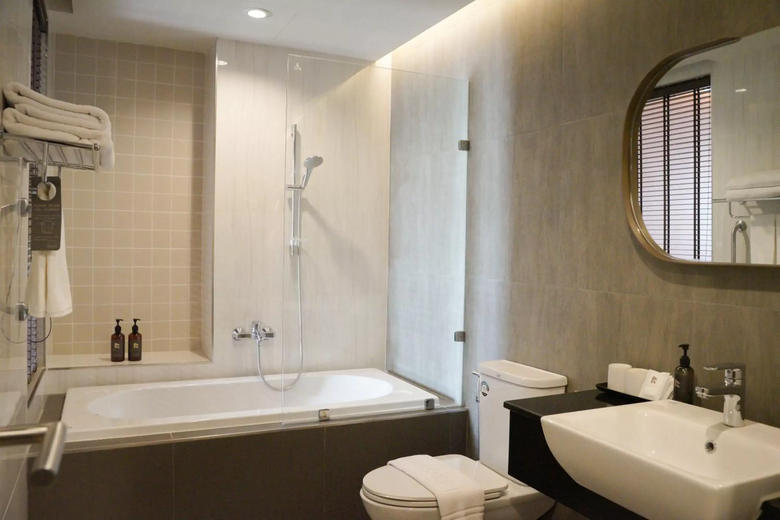 Bathroom in The Rise Suites- SHA Extra Plus